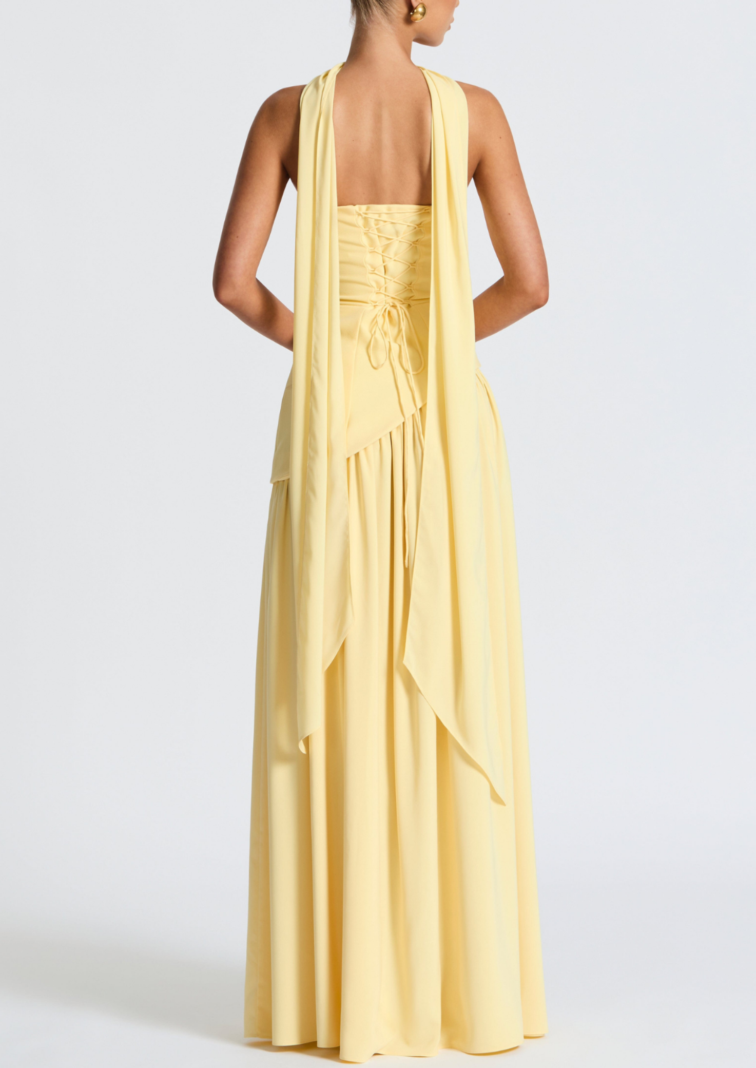 Women’s Strapless Maxi Dress with Front Slit