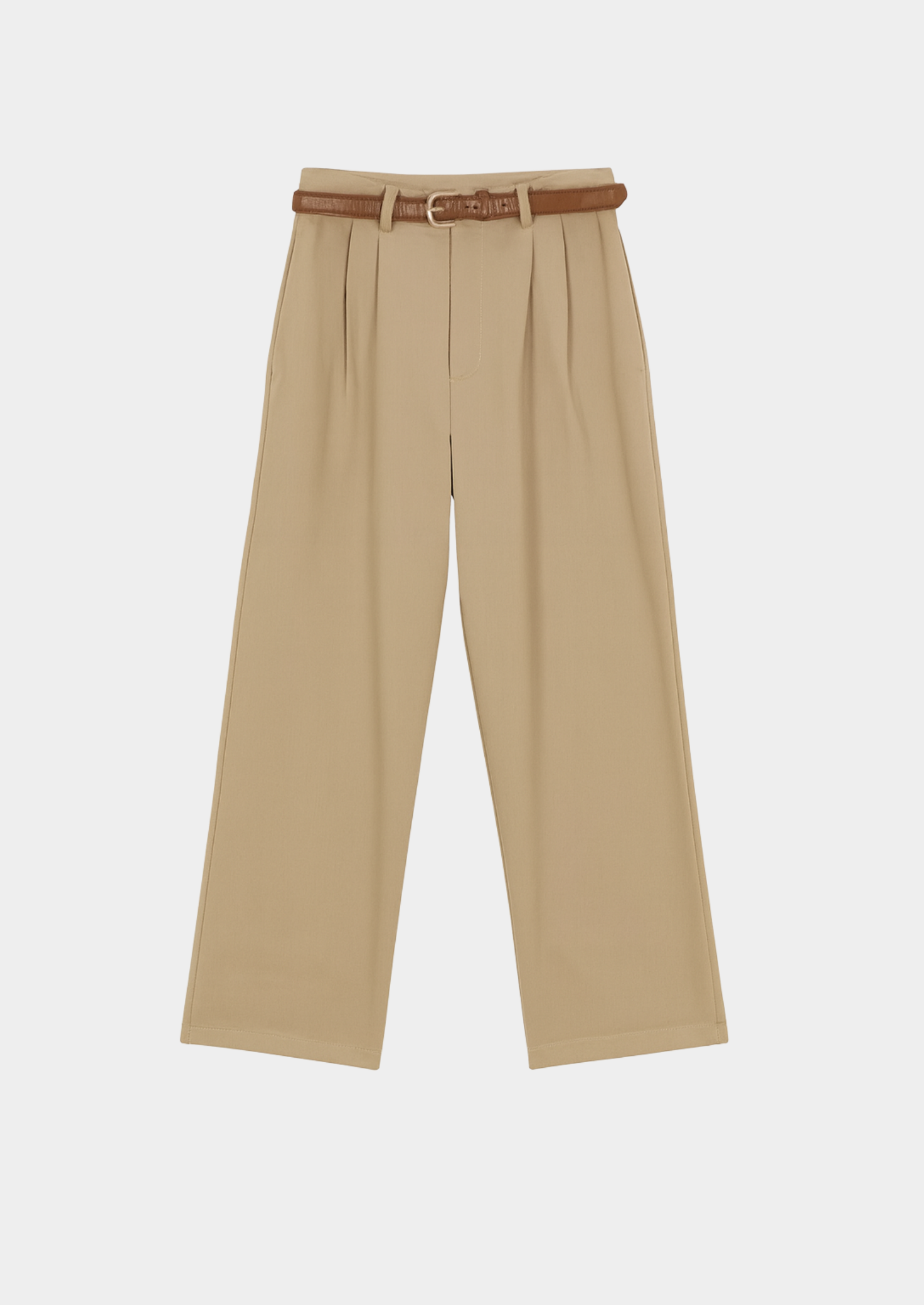 Women’s Wide-Leg Trousers with Belt Loops