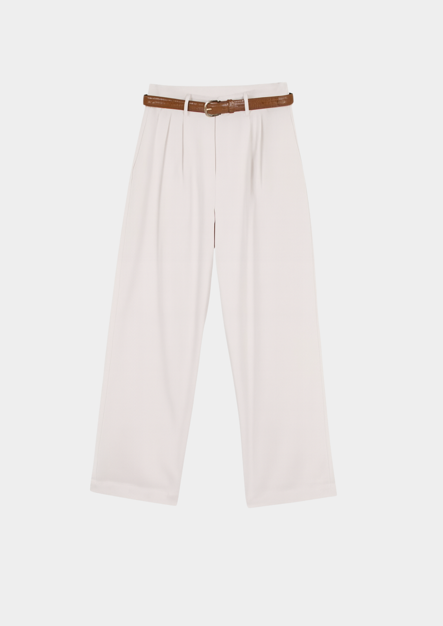 Women’s Wide-Leg Trousers with Belt Loops