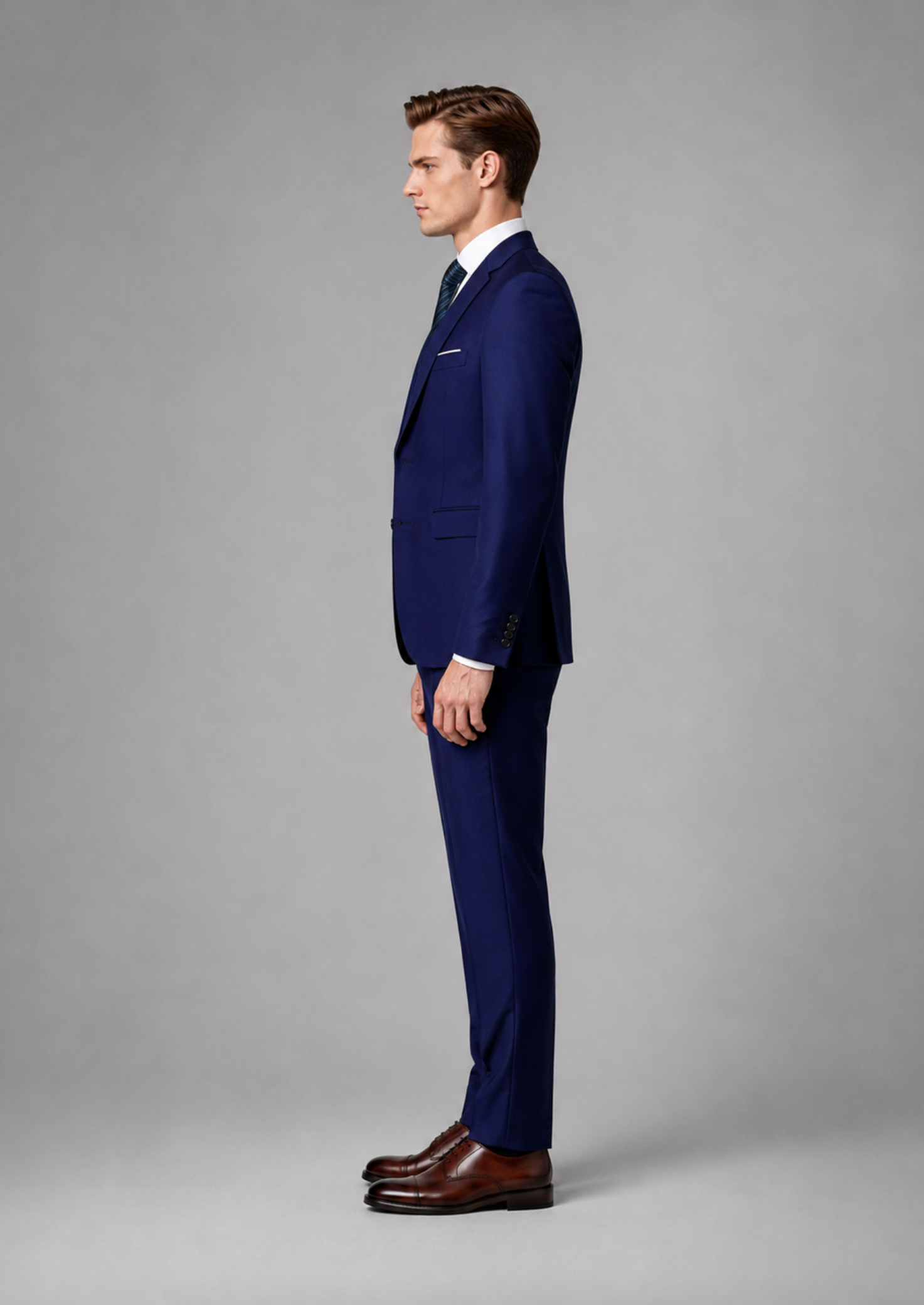 Men’s 3-Piece Slim Fit Suit with Single-Breasted Jacket
