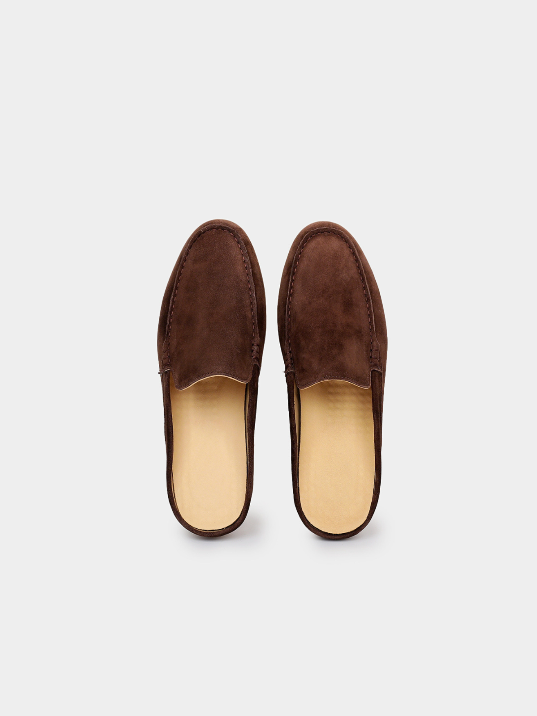 Men’s Backless Loafers with Contrast Sole