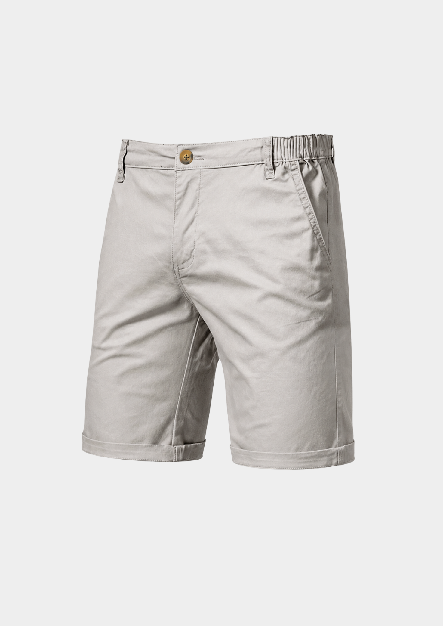 Men’s Cargo Shorts with Elastic Waist and Side Pockets