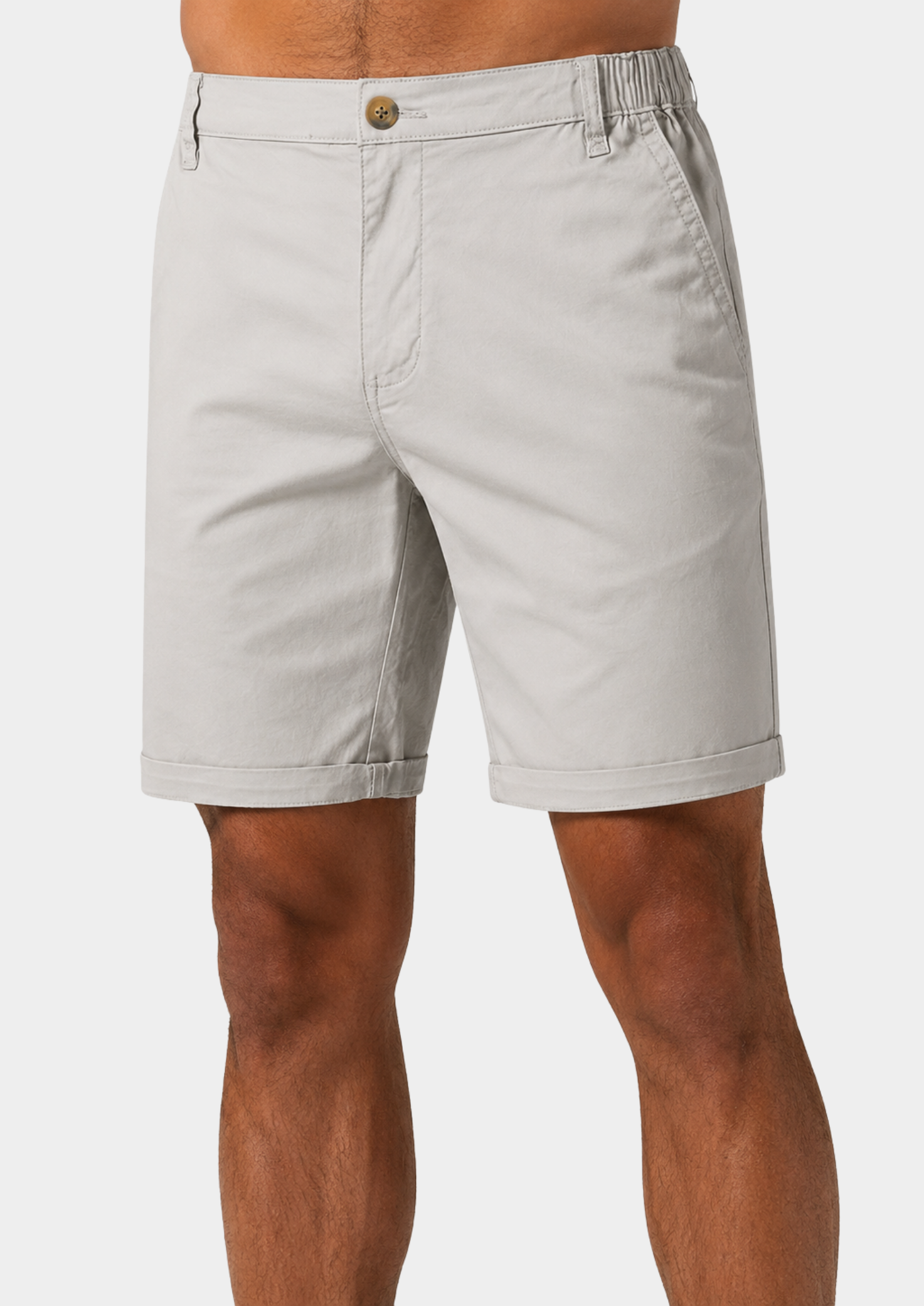 Men’s Cargo Shorts with Elastic Waist and Side Pockets