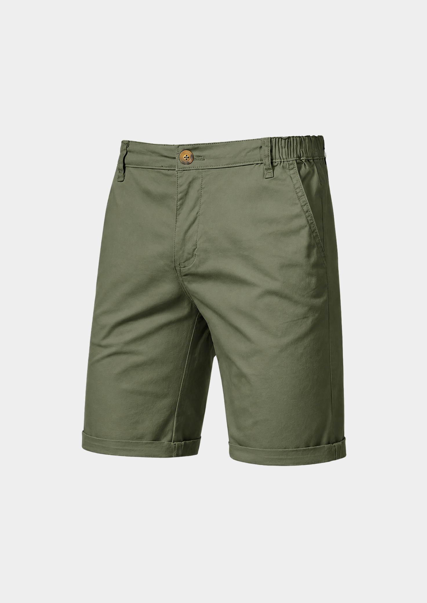 Men’s Cargo Shorts with Elastic Waist and Side Pockets