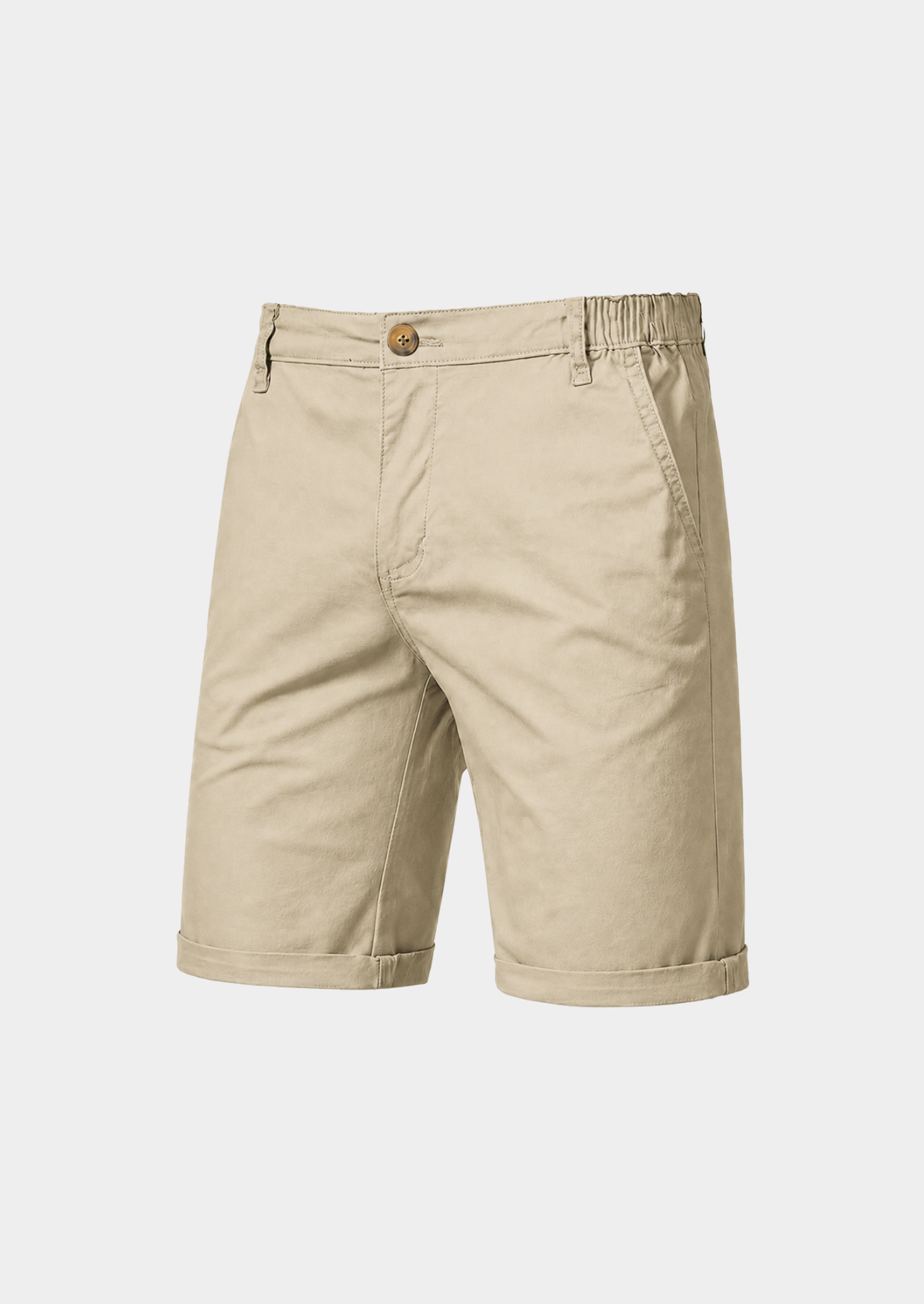 Men’s Cargo Shorts with Elastic Waist and Side Pockets