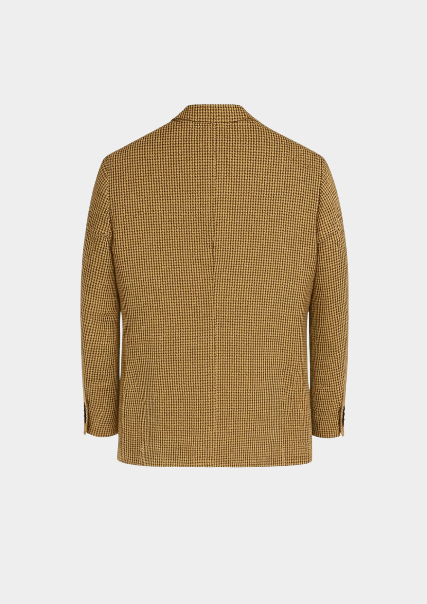 Men’s Check Blazer with Notch Lapel