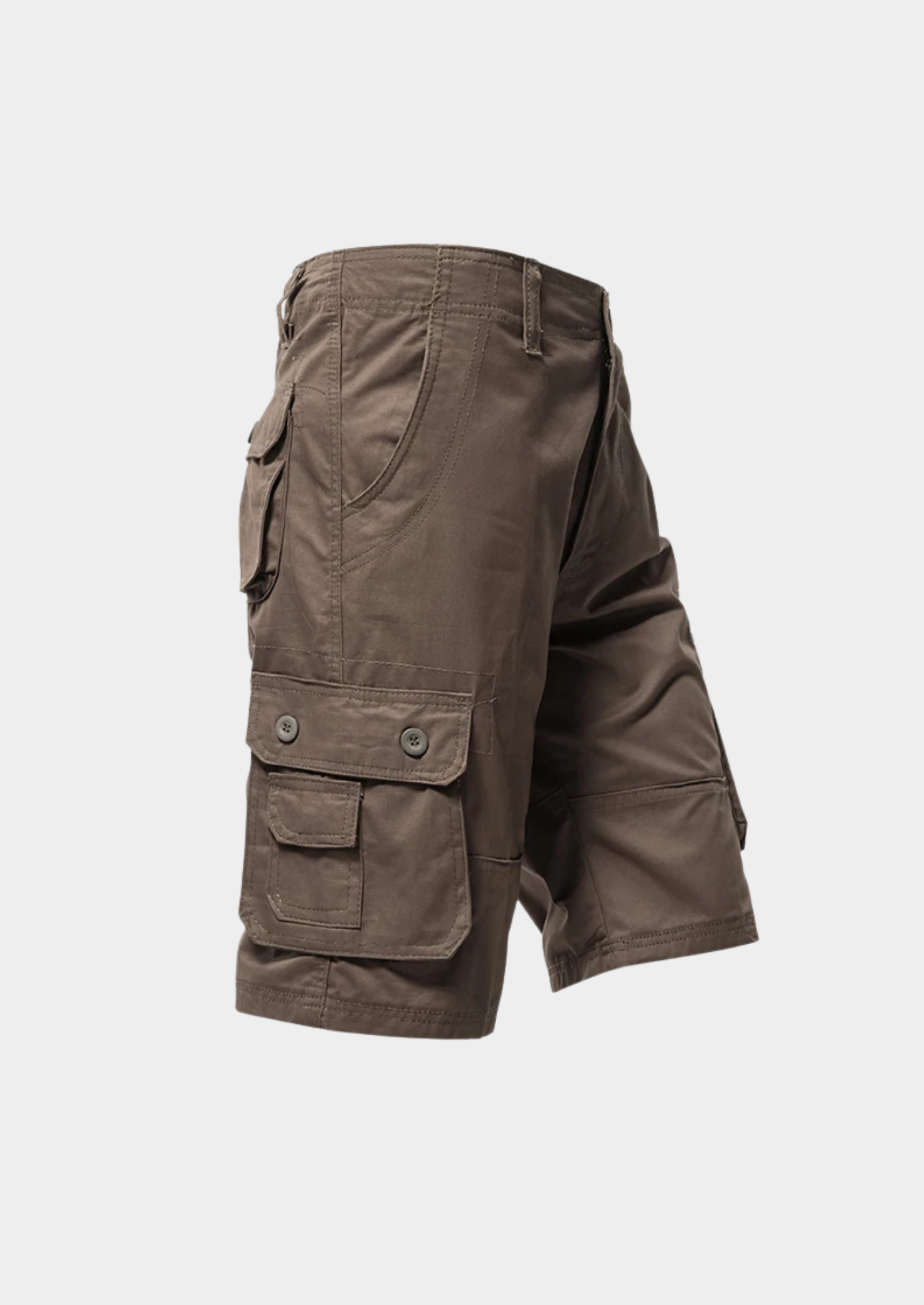 Men’s Cotton Cargo Shorts with Knee-Length Fit