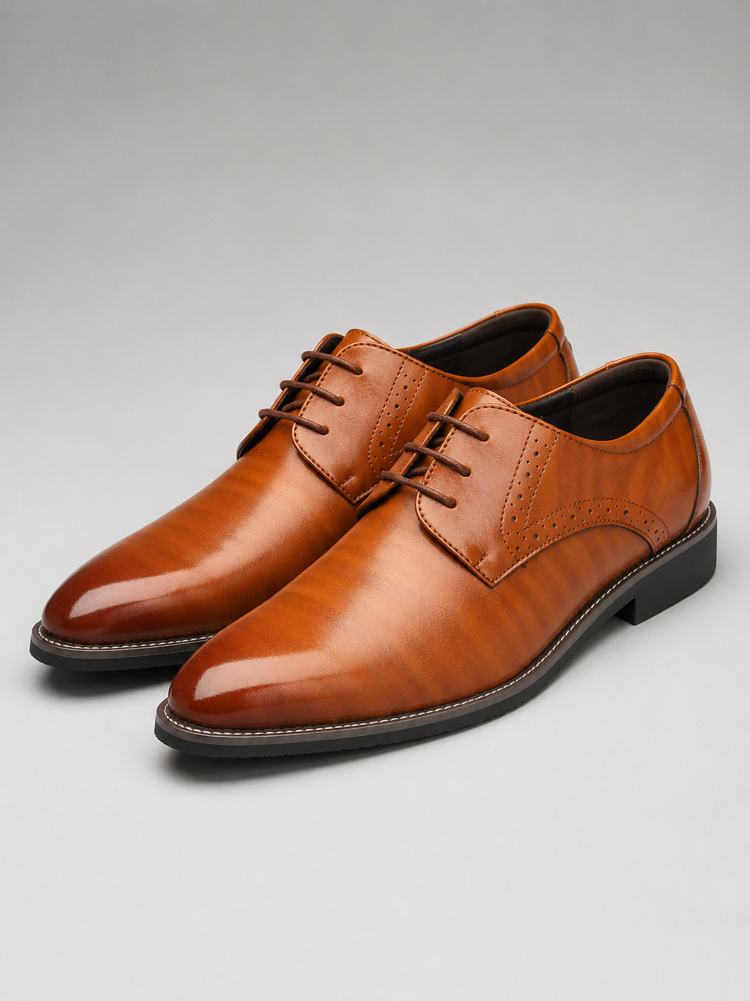 Men’s Derby Shoes with Lace-Up Closure