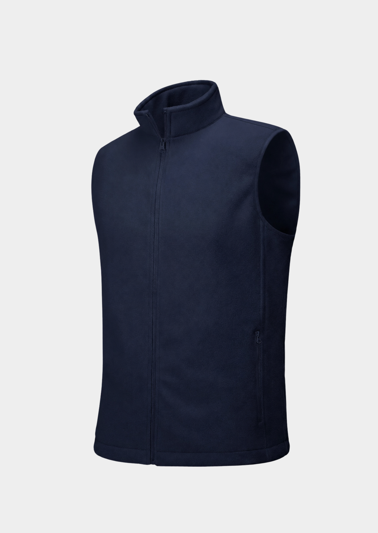 Men’s Fleece Gilet Jacket with Full Zipper and Pockets