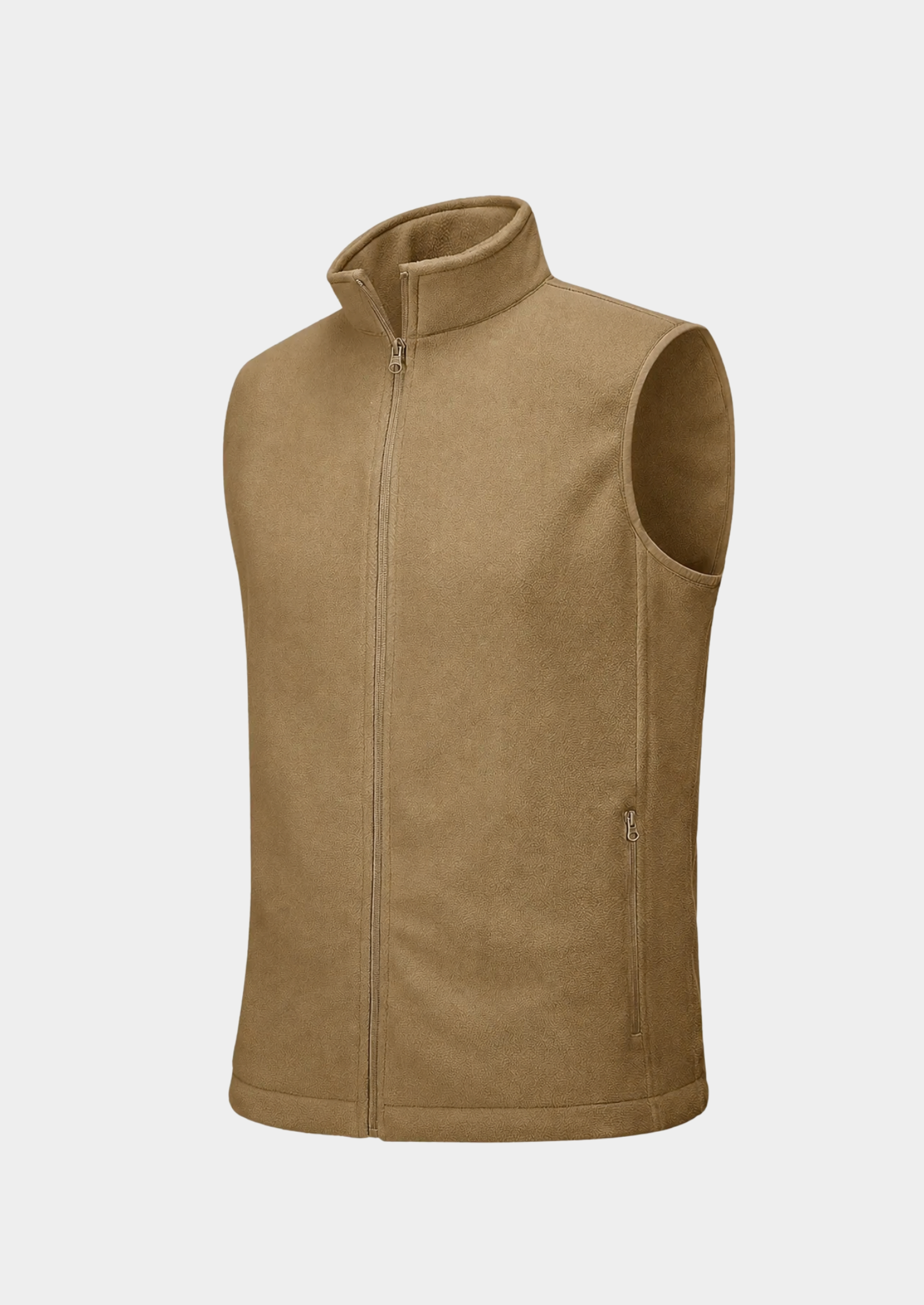 Men’s Fleece Gilet Jacket with Full Zipper and Pockets