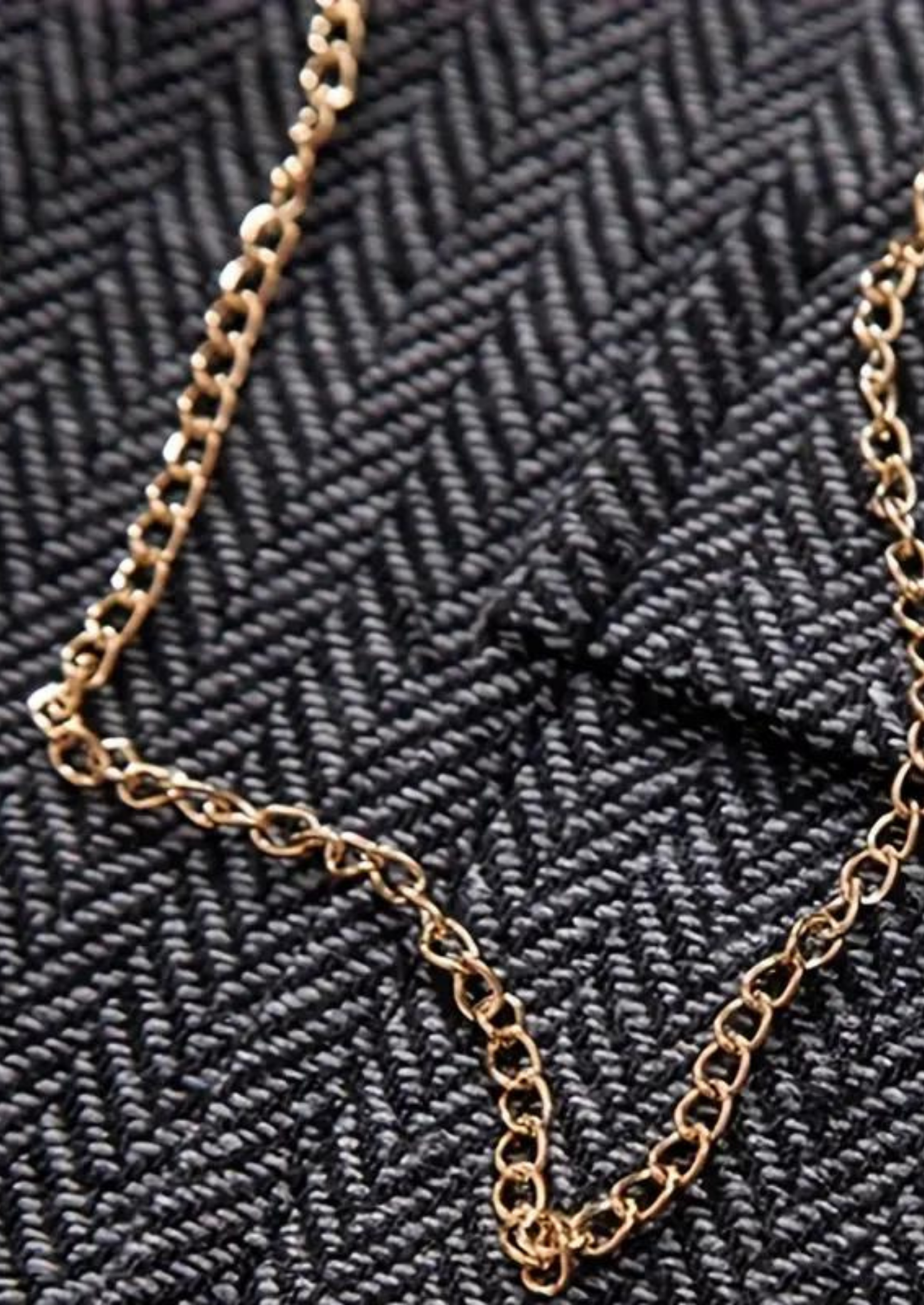 Men’s Herringbone Waistcoat with Lapel Collar