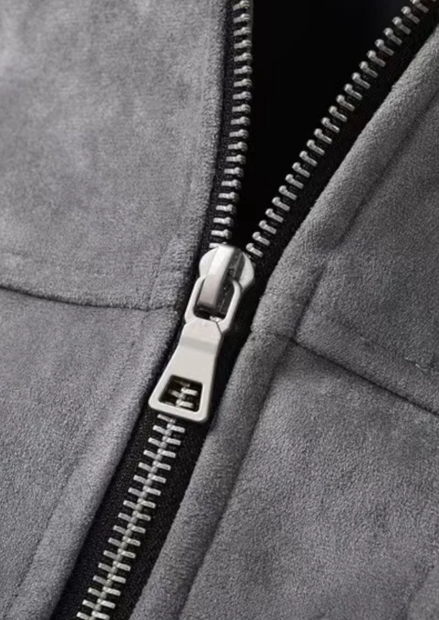 Men’s Jacket with Textured Finish and Button Front
