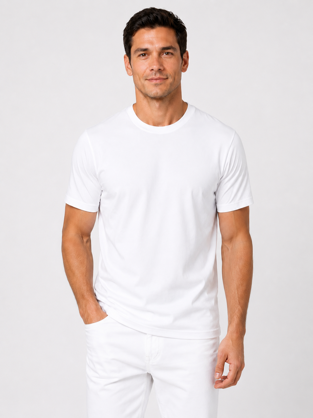 Men’s Lightweight Crew Neck T-Shirt with Short Sleeves