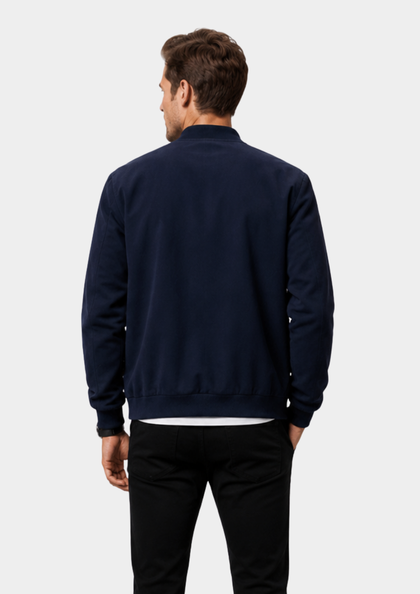 Men’s Lightweight Summer Bomber Jacket with Zip Front