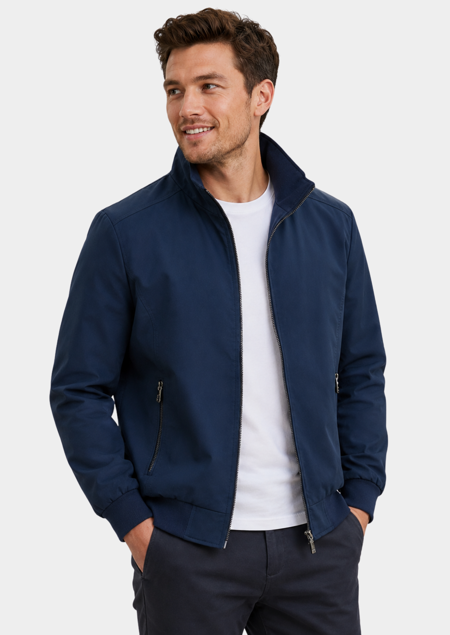 Men’s Lightweight Summer Jacket with Zip Front