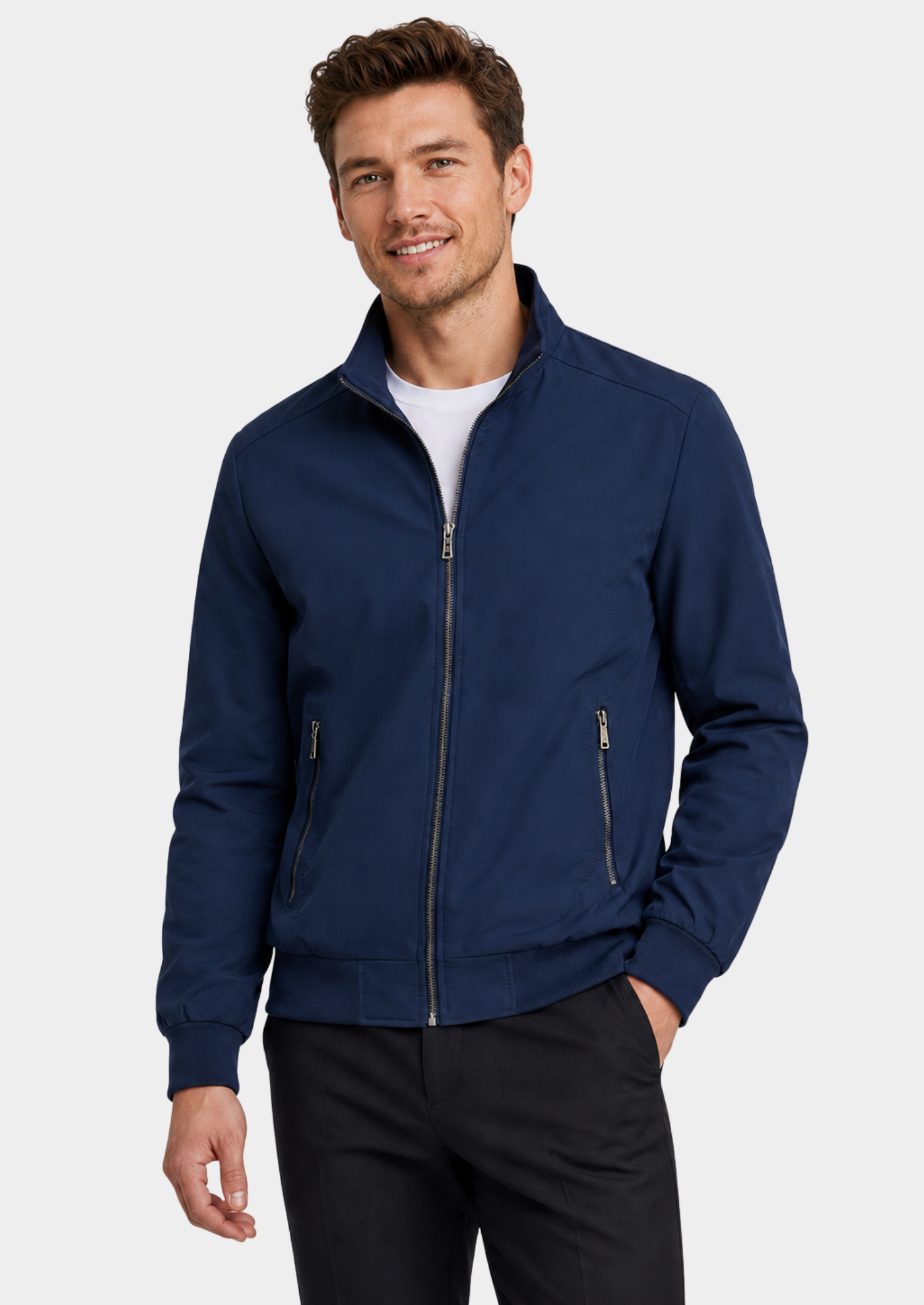 Men’s Lightweight Summer Jacket with Zip Front