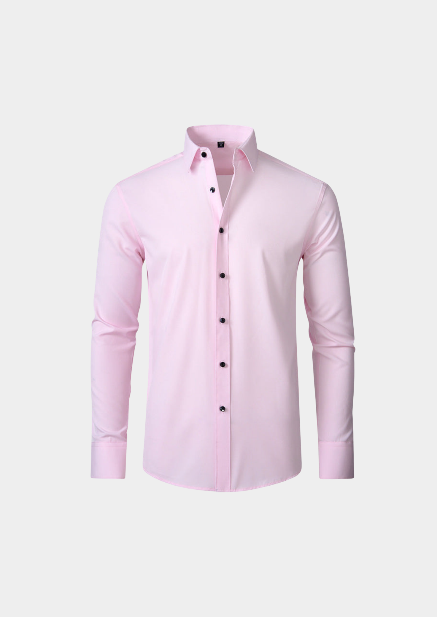 Men’s Long Sleeve Dress Shirt with Button Front and Collar