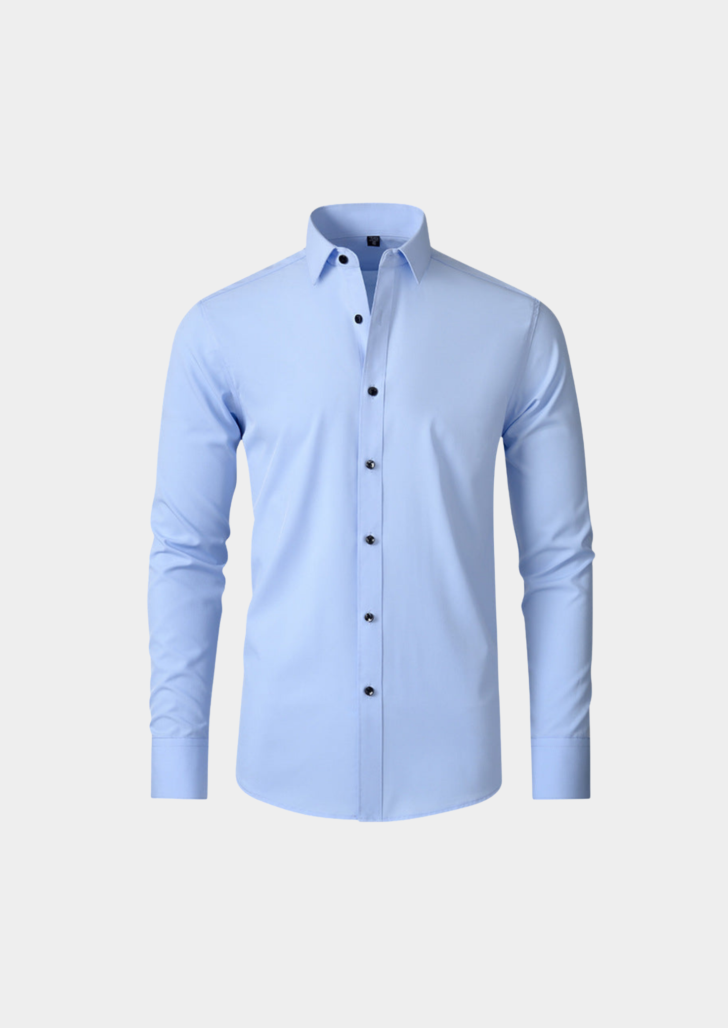 Men’s Long Sleeve Dress Shirt with Button Front and Collar