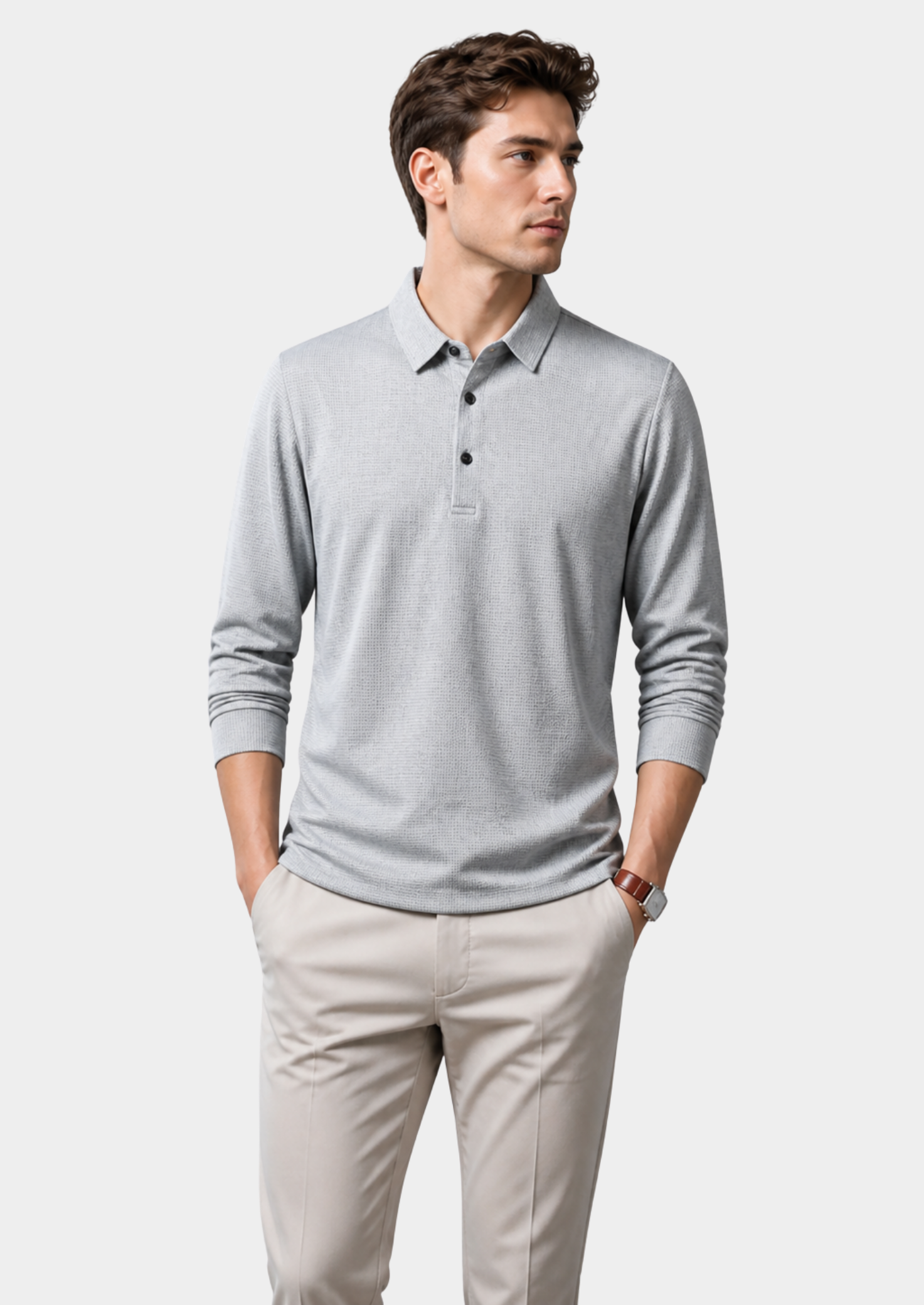 Men’s Long Sleeve Polo Shirt