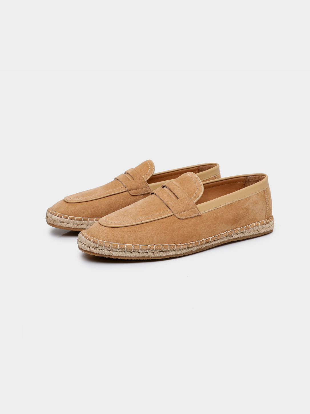 Men’s Penny Loafers with Espadrille Sole
