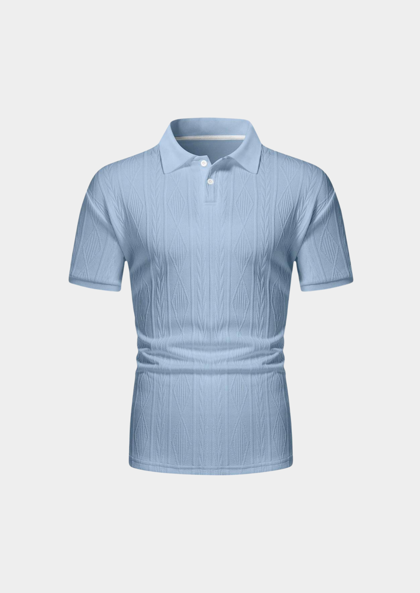 Men’s Polo Shirt with Button Placket and Short Sleeves