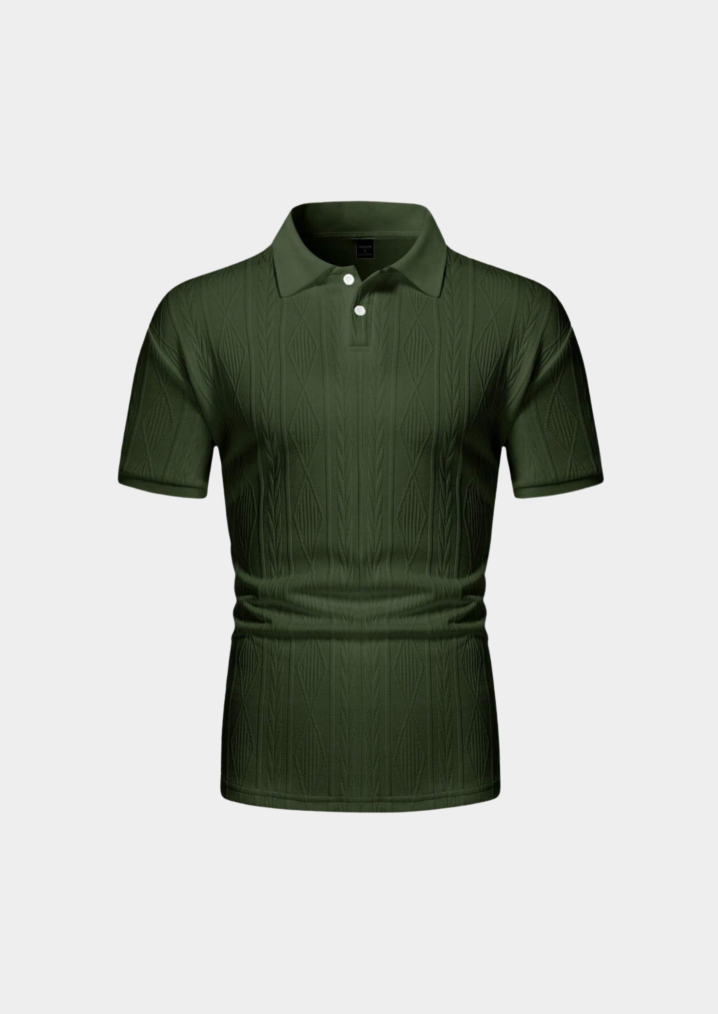 Men’s Polo Shirt with Button Placket and Short Sleeves