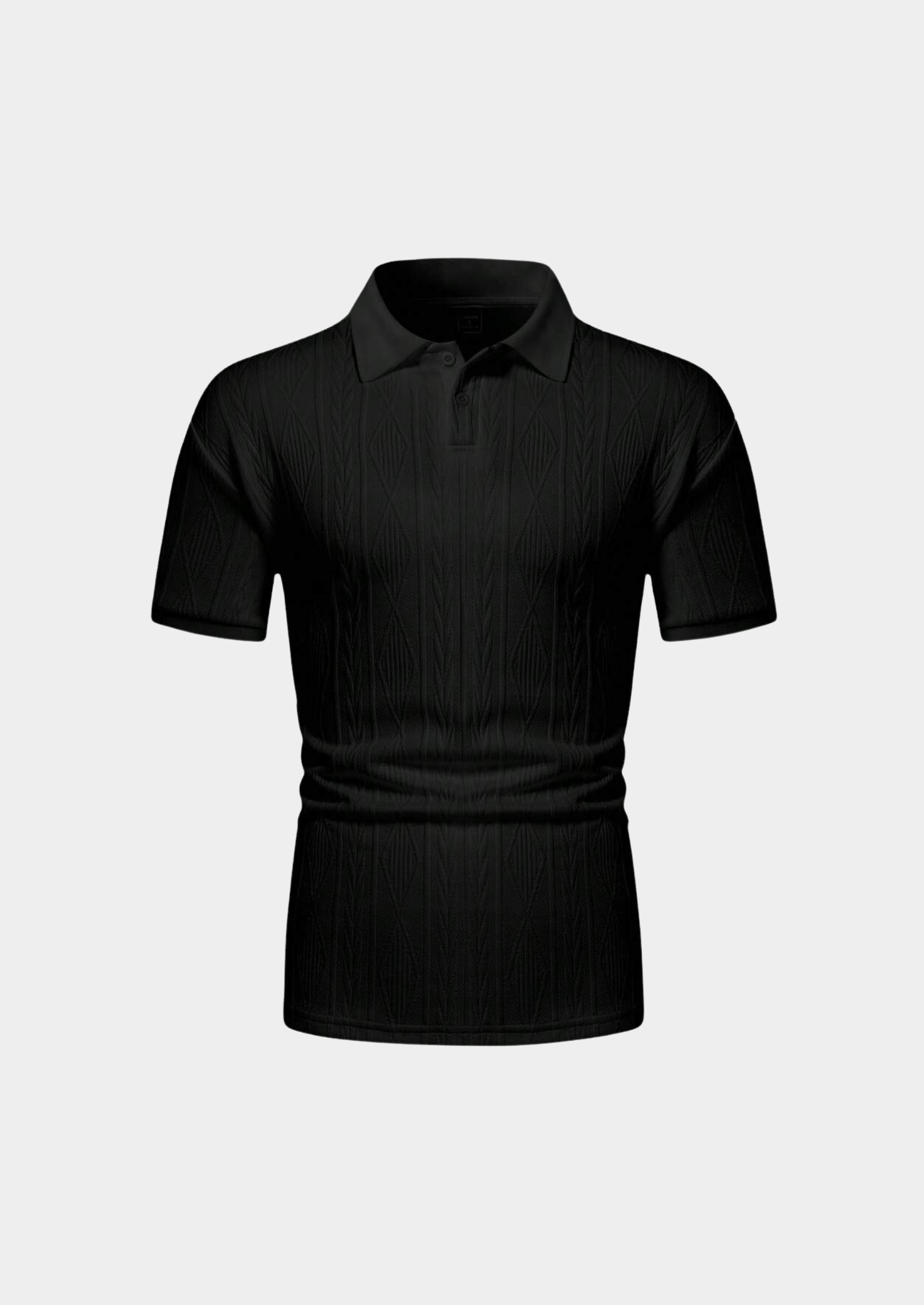 Men’s Polo Shirt with Button Placket and Short Sleeves