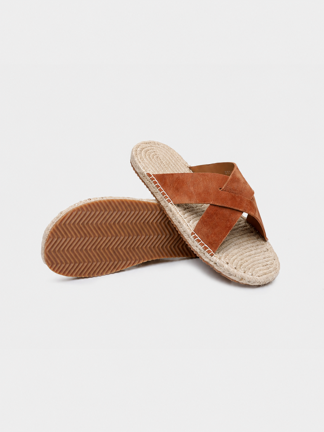 Men’s Slide Sandals with Cross Straps