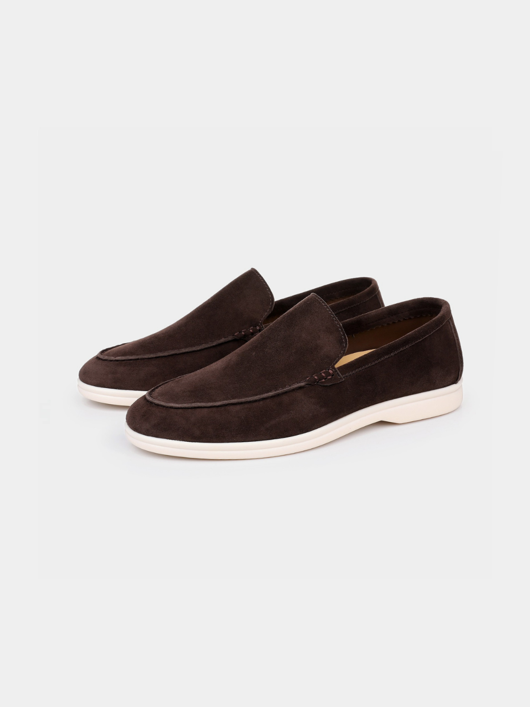 Men’s Slip-On Loafers with Contrast Sole
