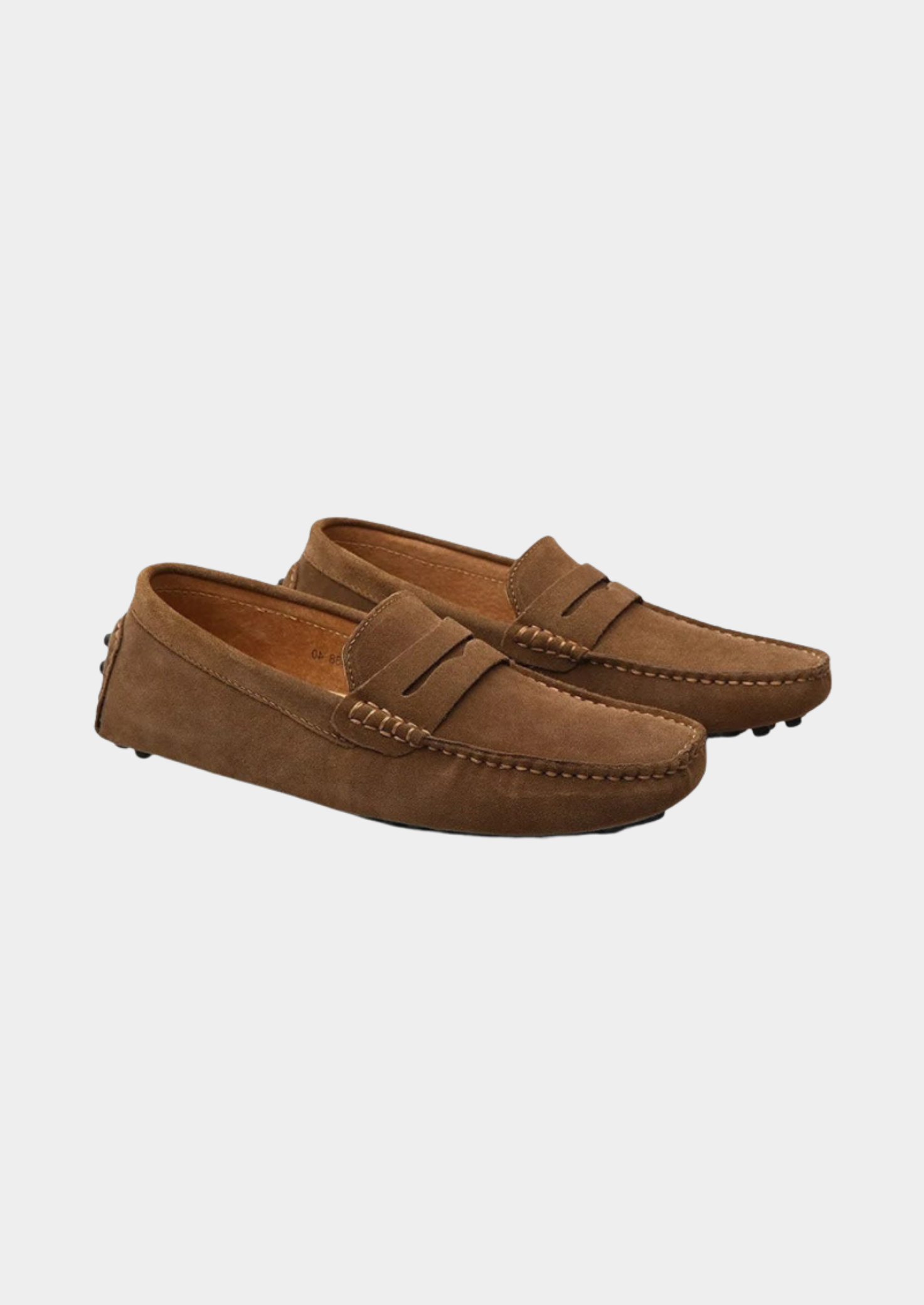 Men’s Slip-On Loafers with Moc Toe