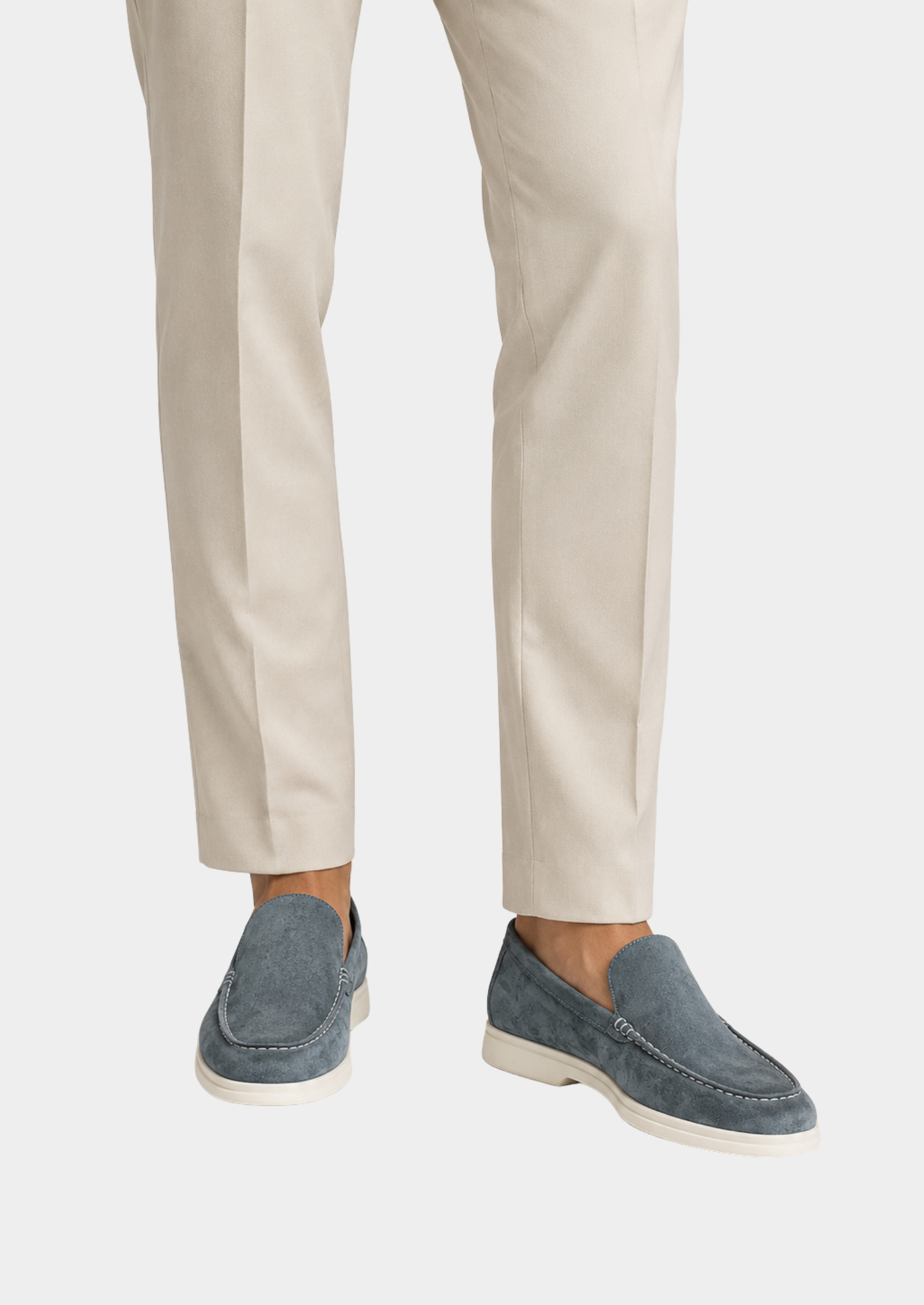 Men’s Slip-On Loafers with Rounded Toe