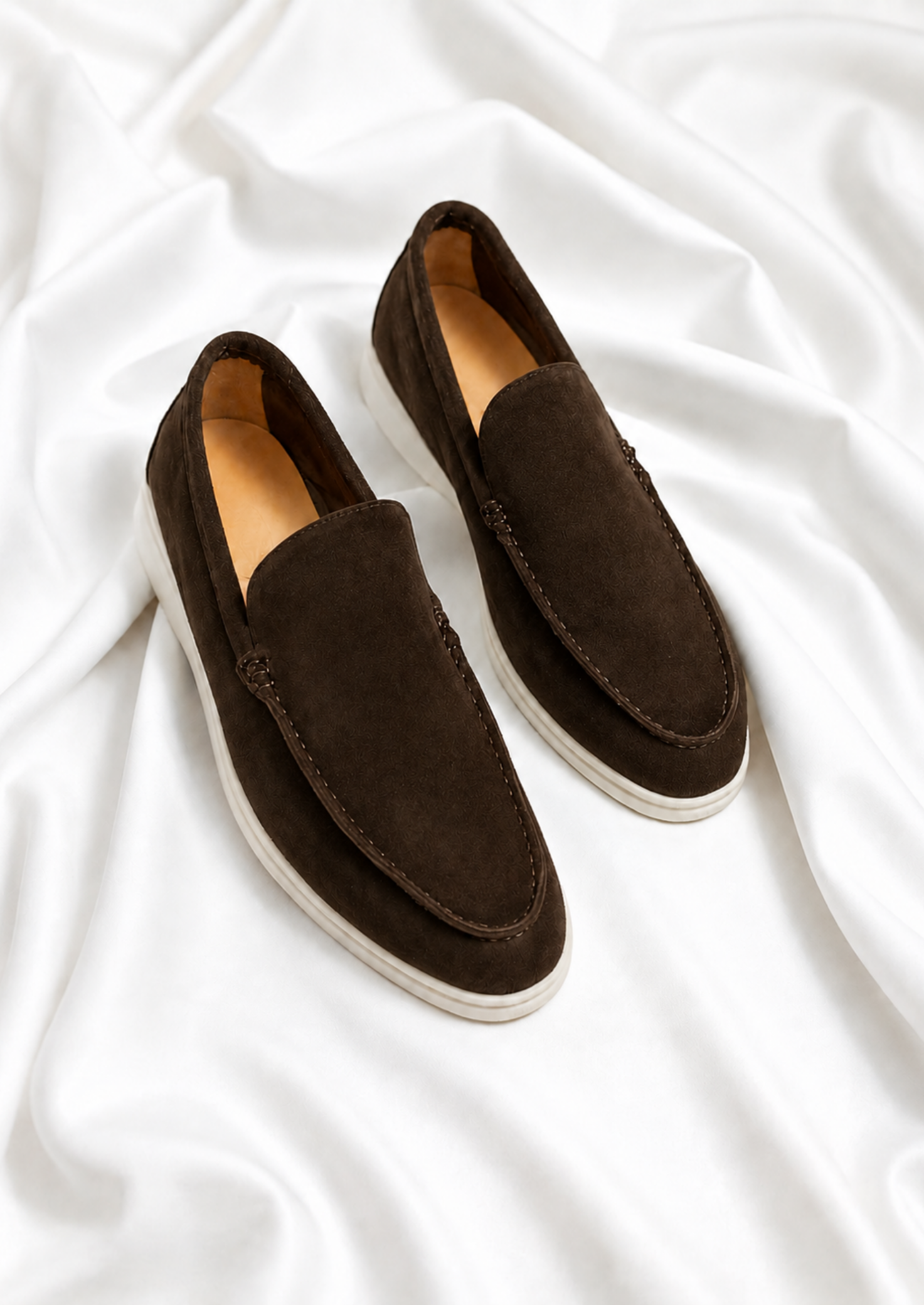 Men’s Slip-On Loafers with Rounded Toe