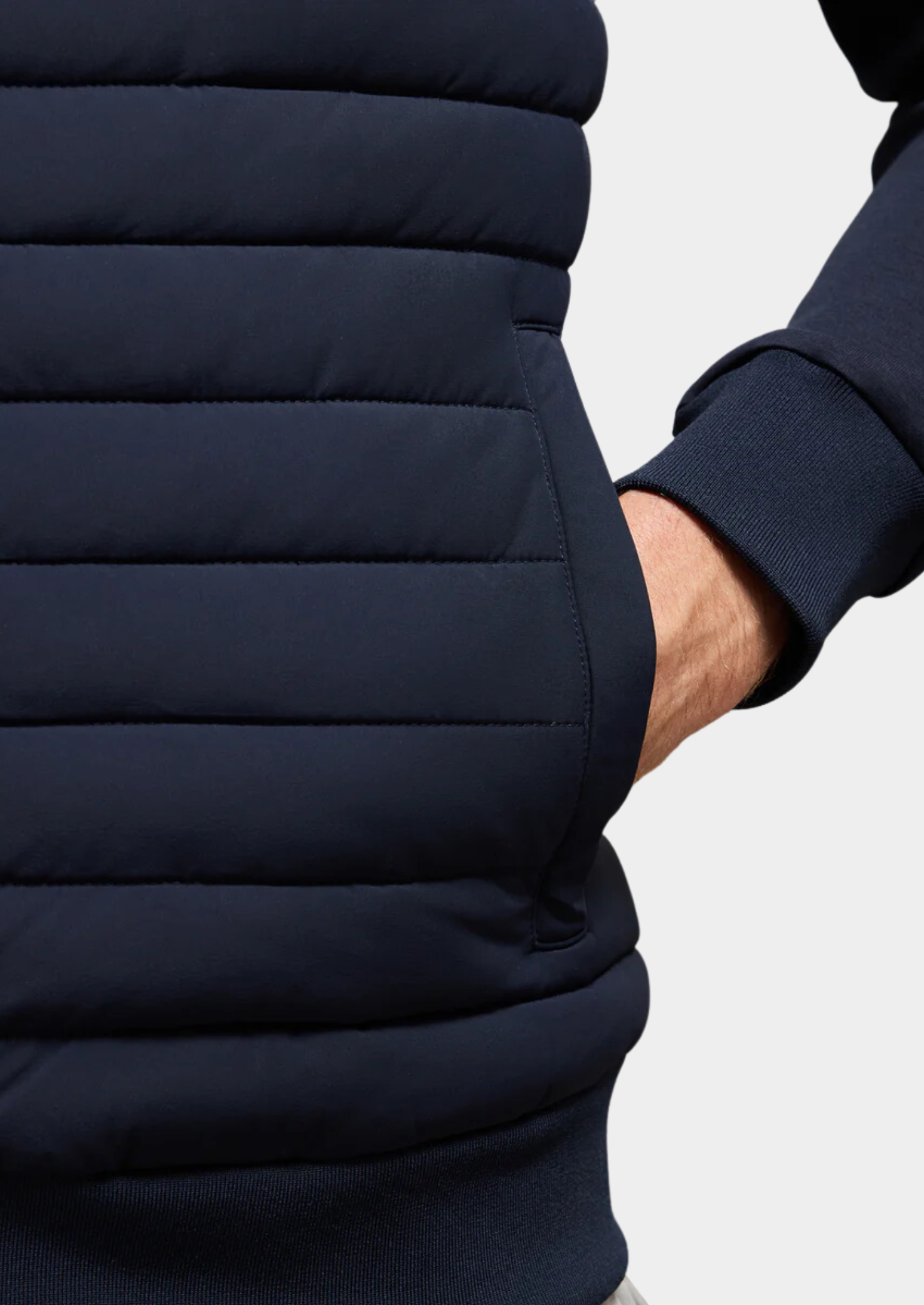Men’s Summer Zip Jacket with Padded Front Panels