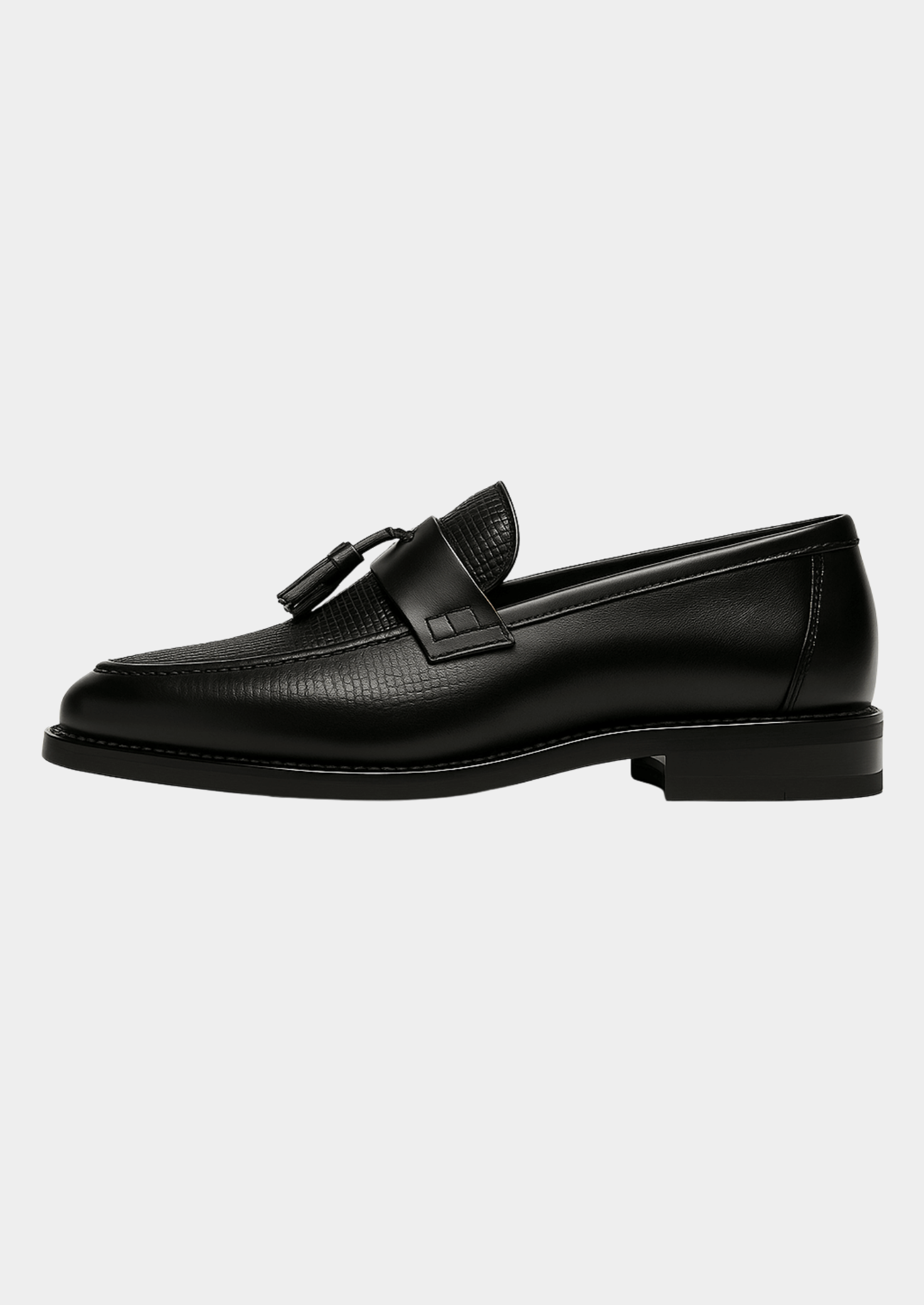 Men’s Tassel Loafers with Woven Texture
