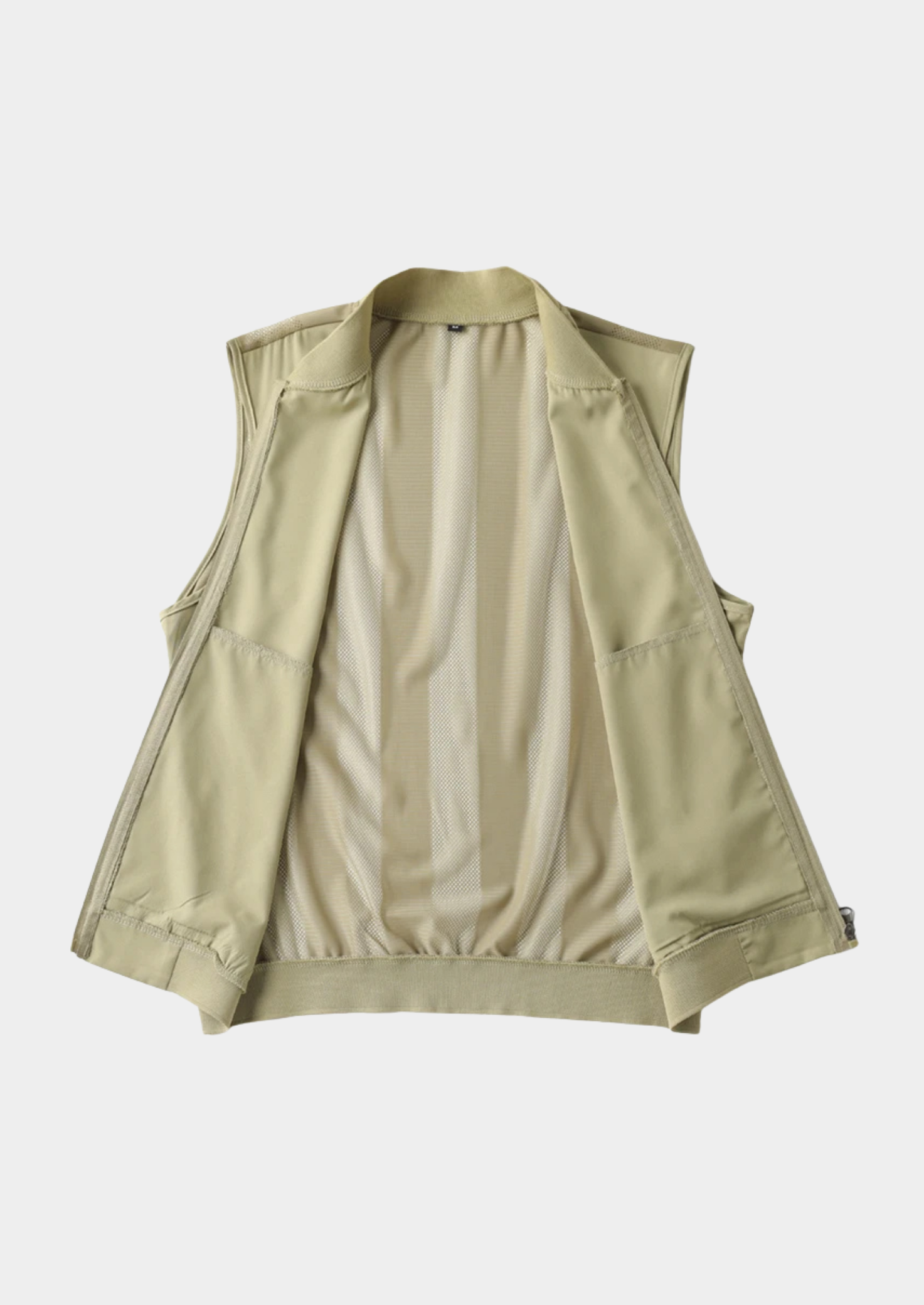Men’s Ultra-Thin Sleeveless Gilet Jacket with Zipper Closure