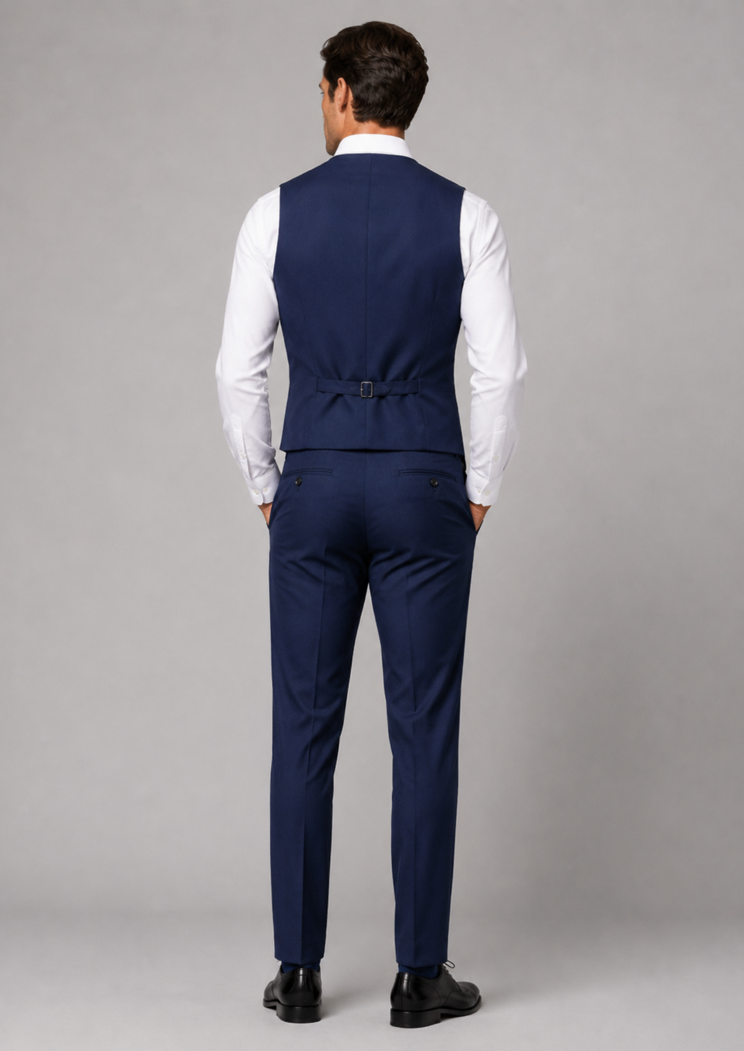 Men’s Vest and Trousers Suit Set with Button Front