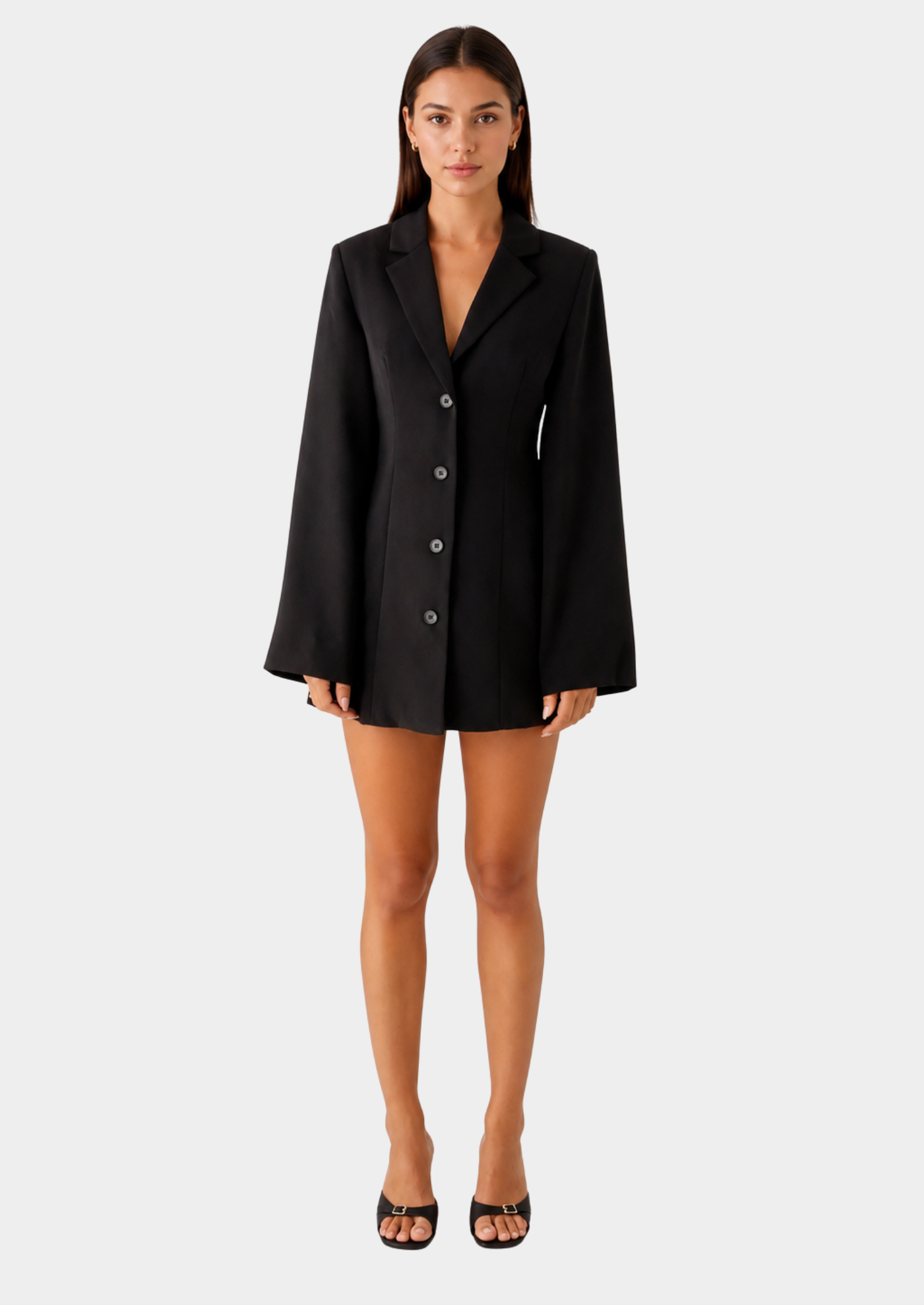 Women’s Blazer Dress with Flared Sleeves