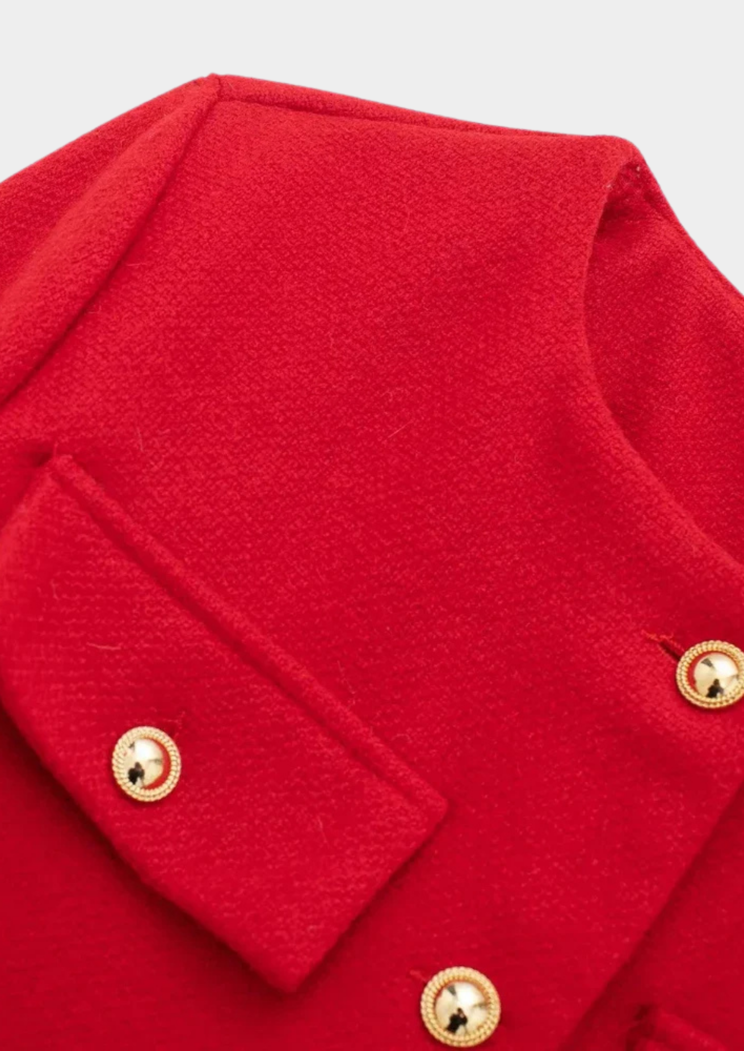 Women’s Cropped Blazer with Front Pockets and Button Detail