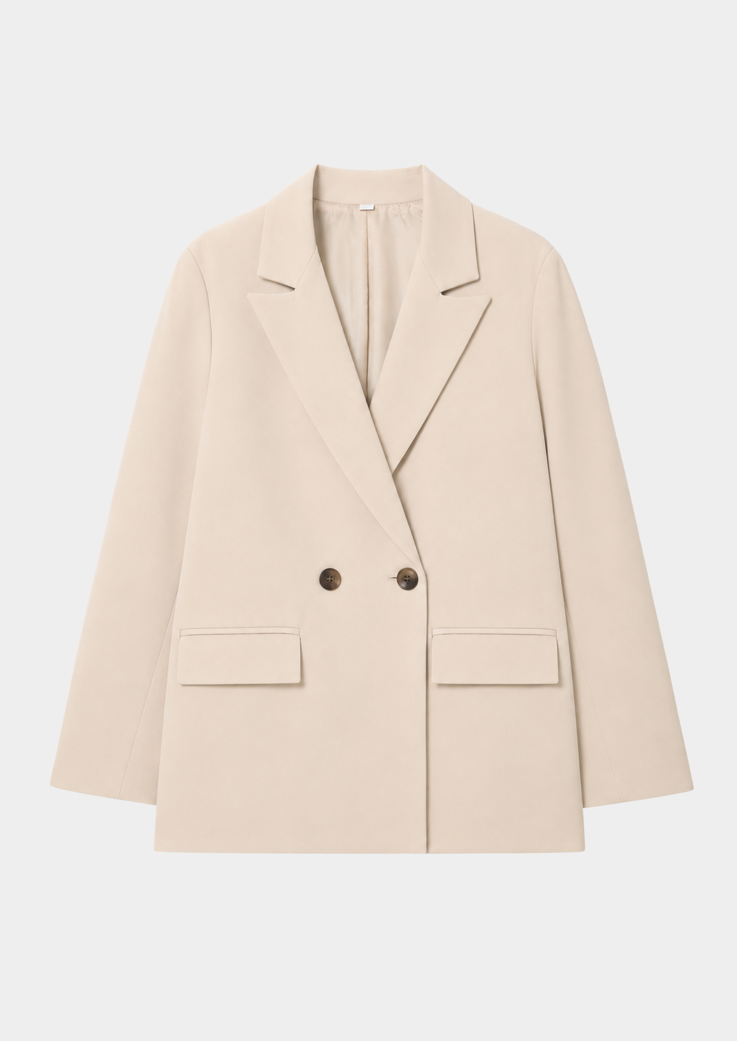 Women’s Double-Breasted Blazer with Notched Collar