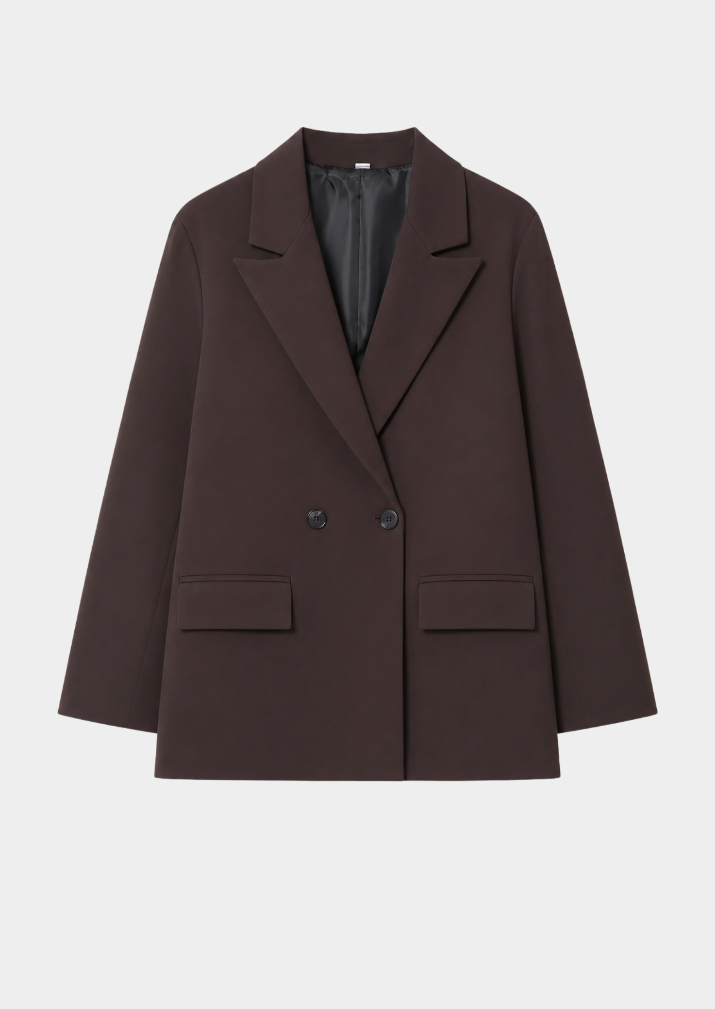 Women’s Double-Breasted Blazer with Notched Collar