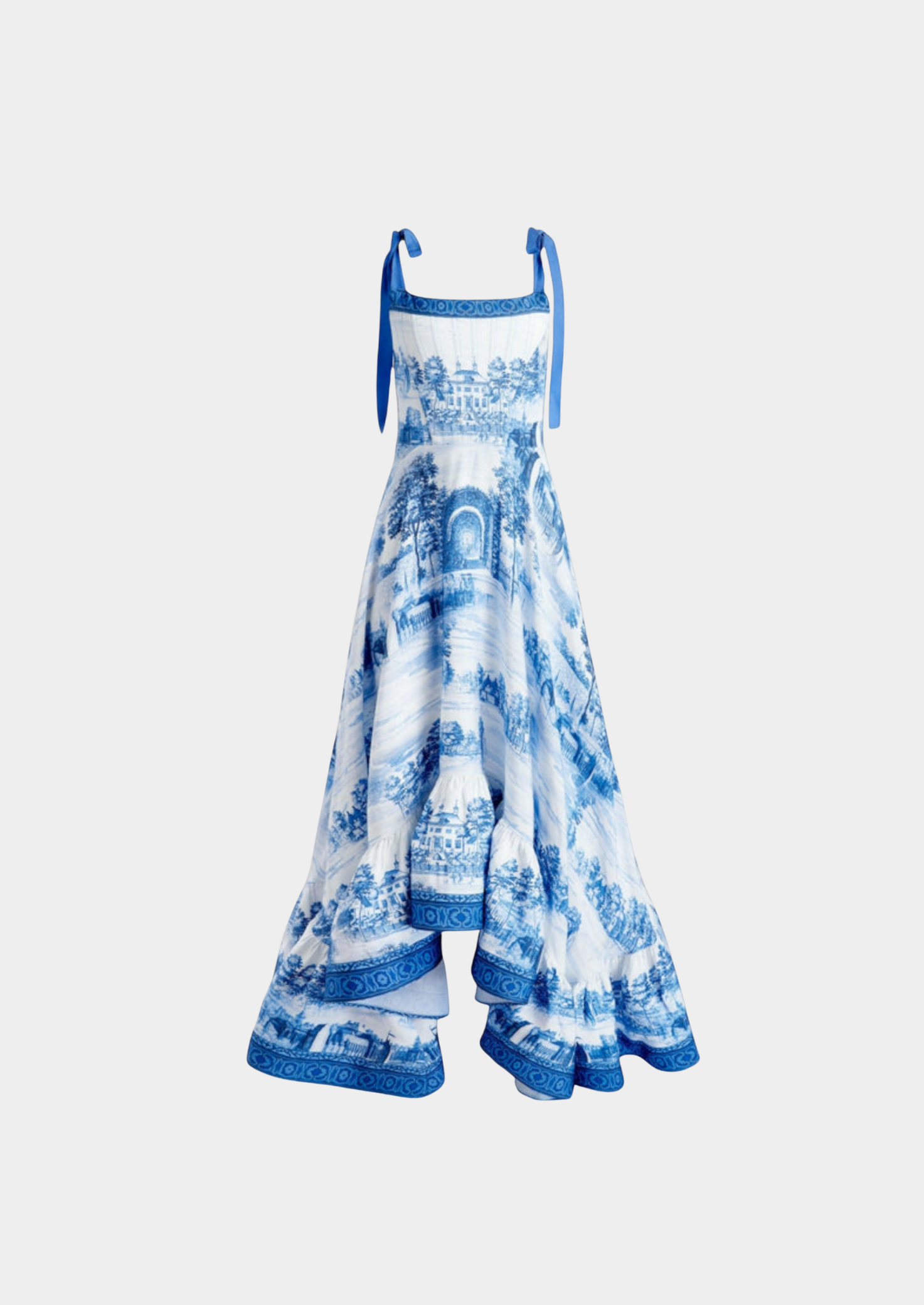 Women’s Floral Maxi Dress with Shoulder Straps