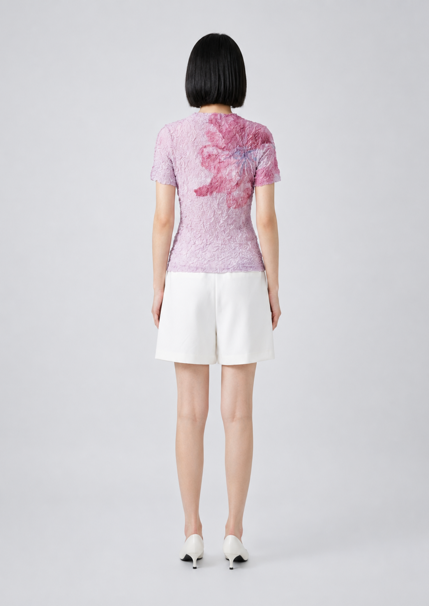 Women’s Floral Textured T-Shirt