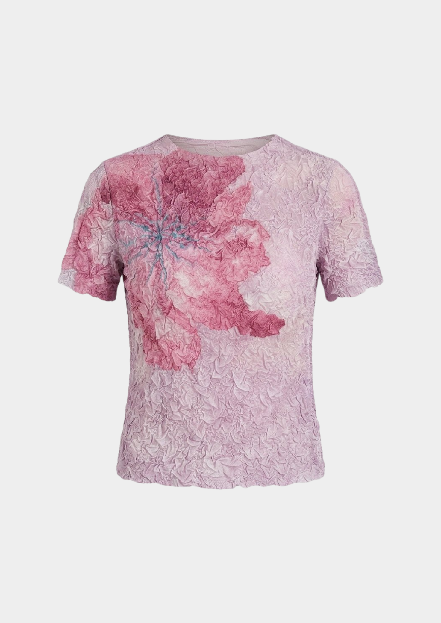 Women’s Floral Textured T-Shirt