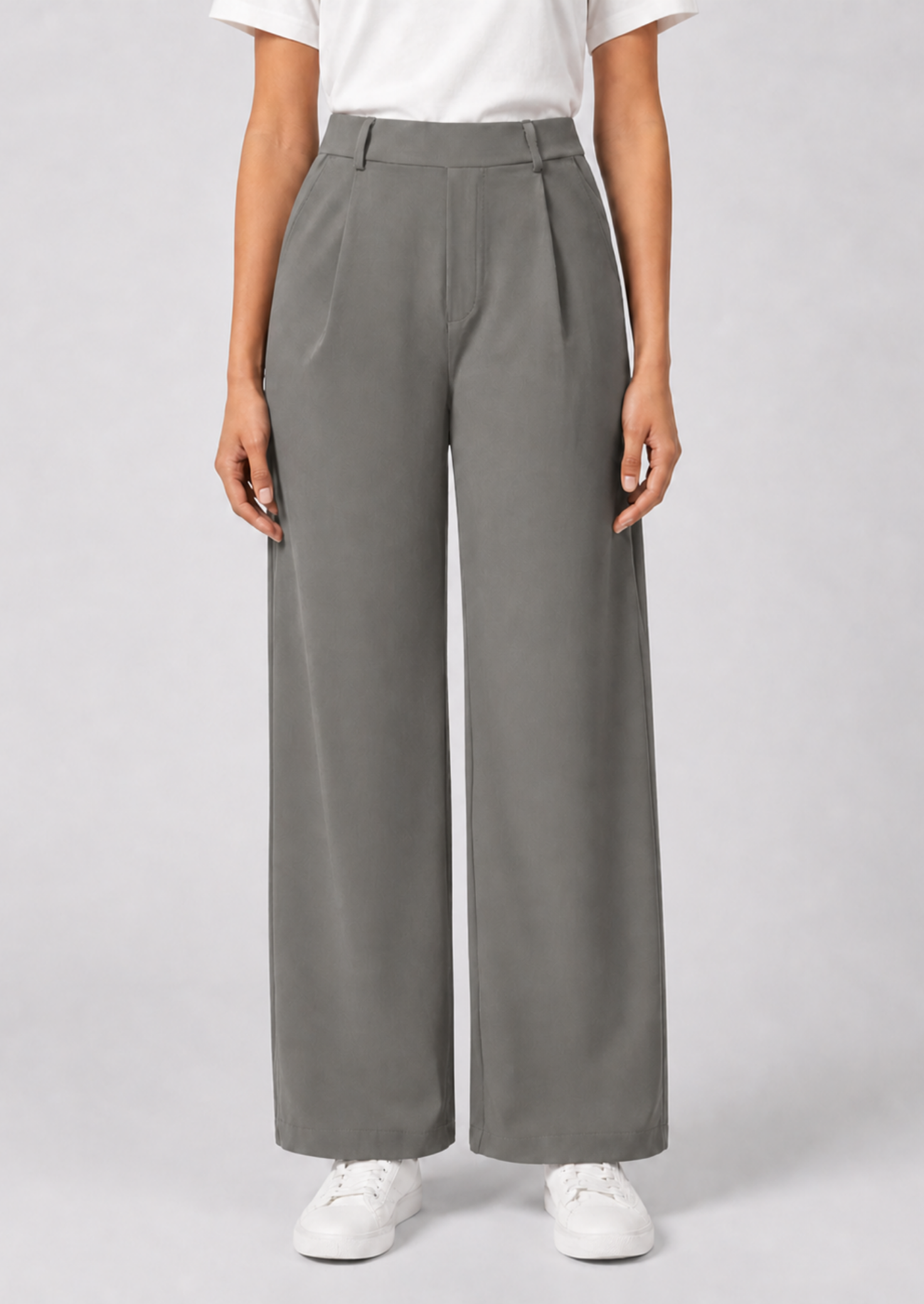 Women’s High Waist Straight Leg Trousers