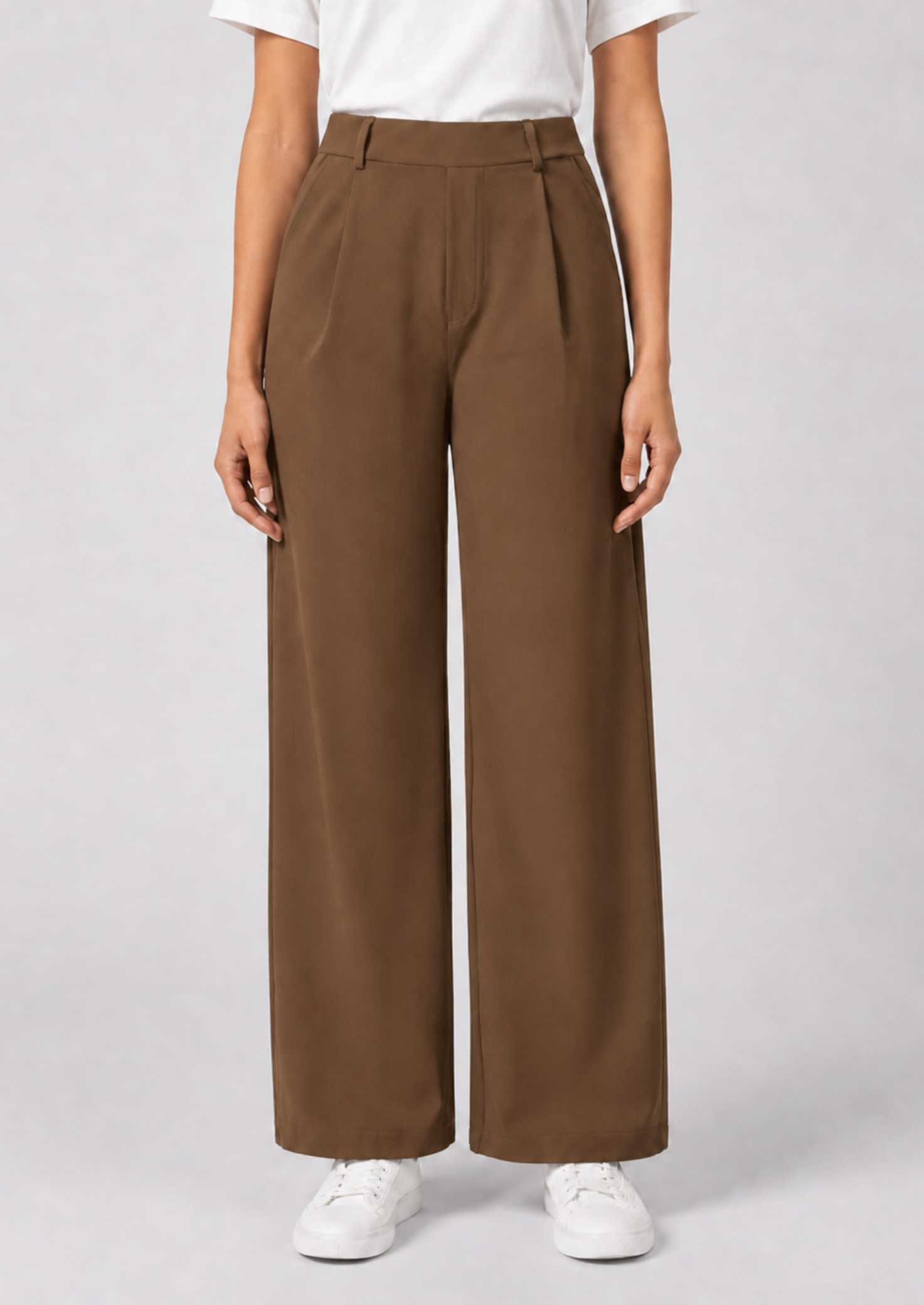 Women’s High Waist Straight Leg Trousers