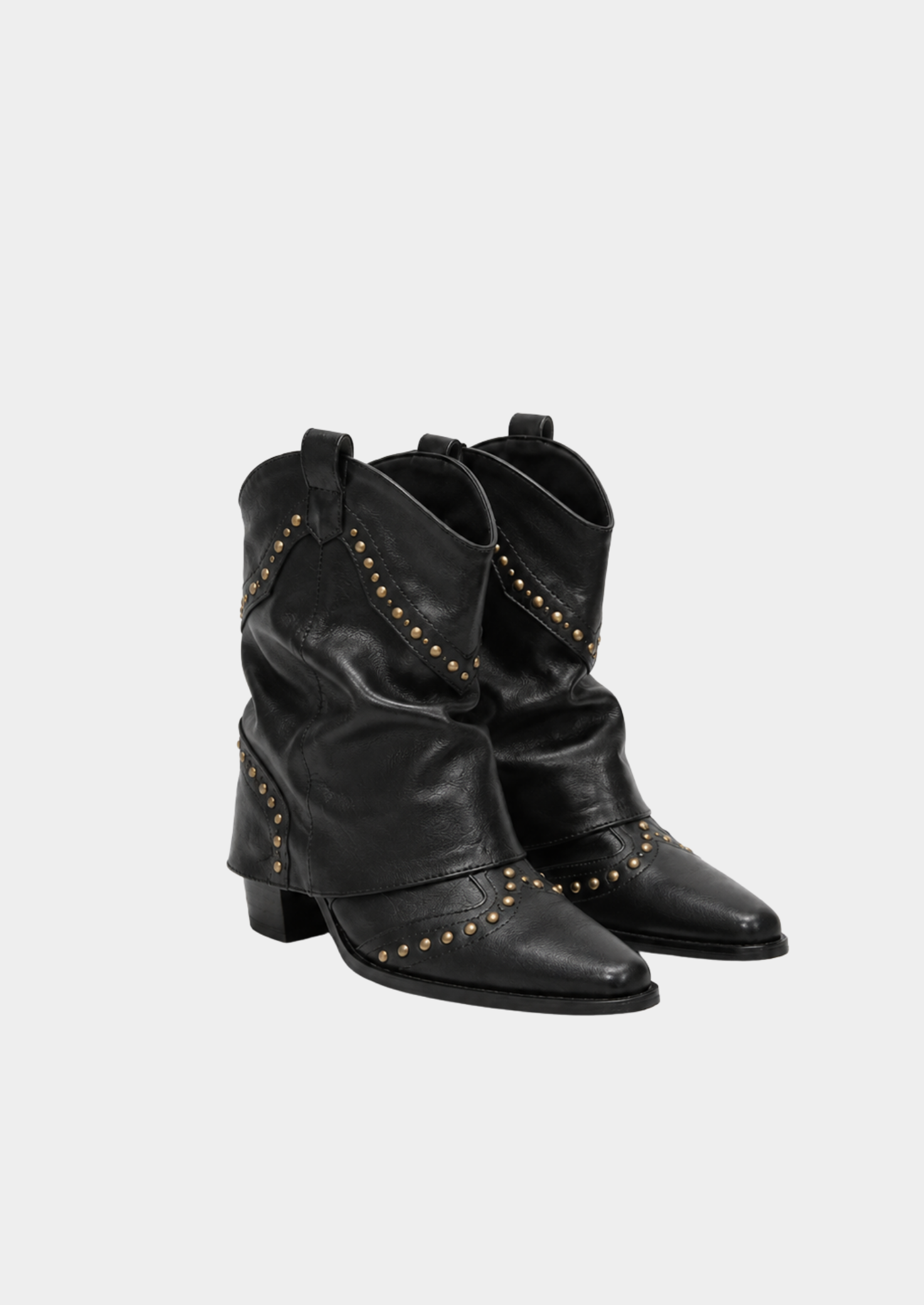 Women’s Knee-High Western Boots with Rivet Details