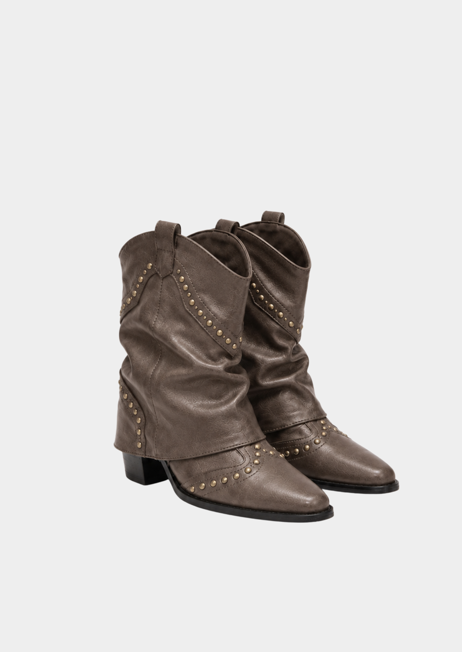 Women’s Knee-High Western Boots with Rivet Details