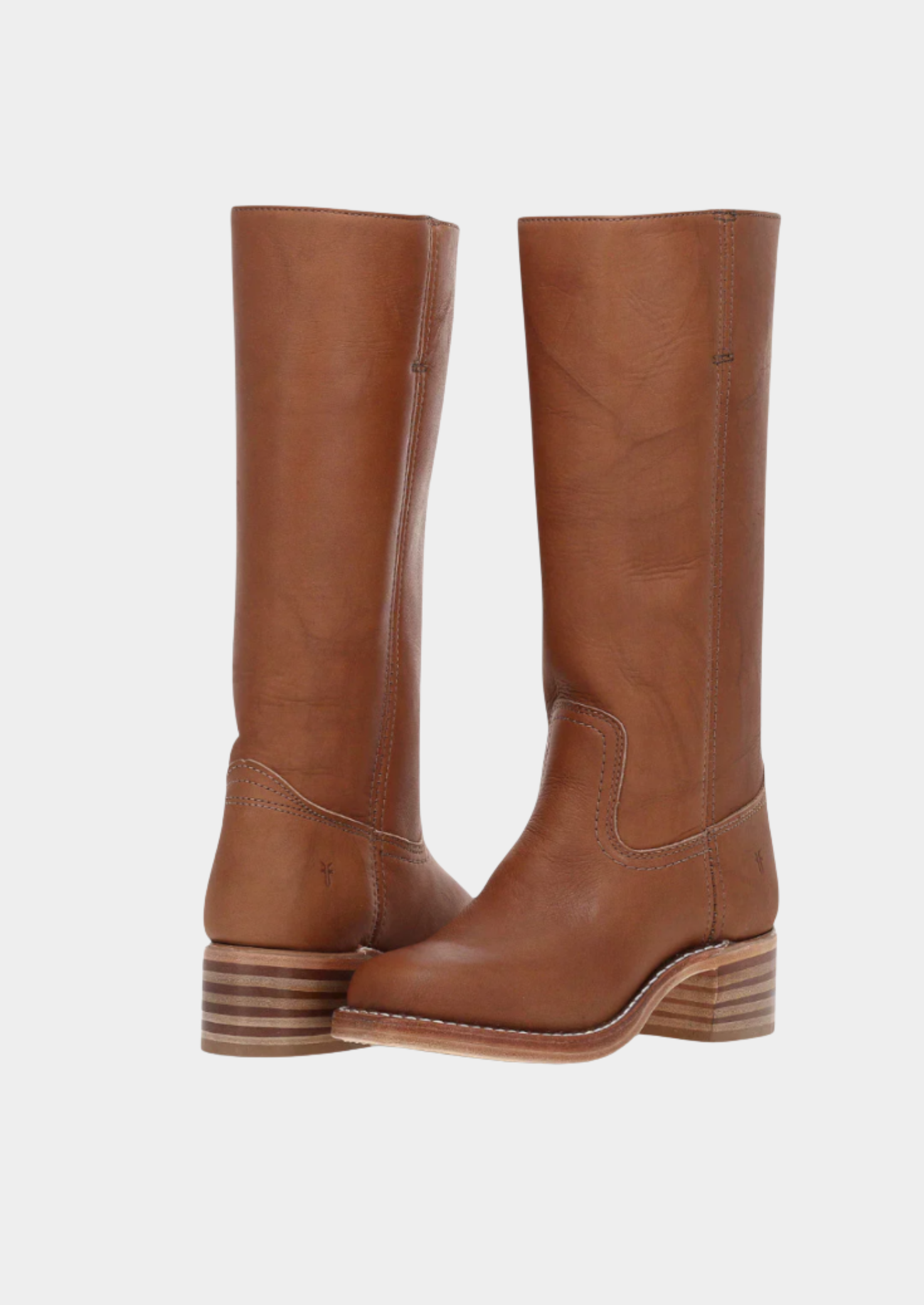 Women’s Knee High Boots with Round Toe and Block Heel