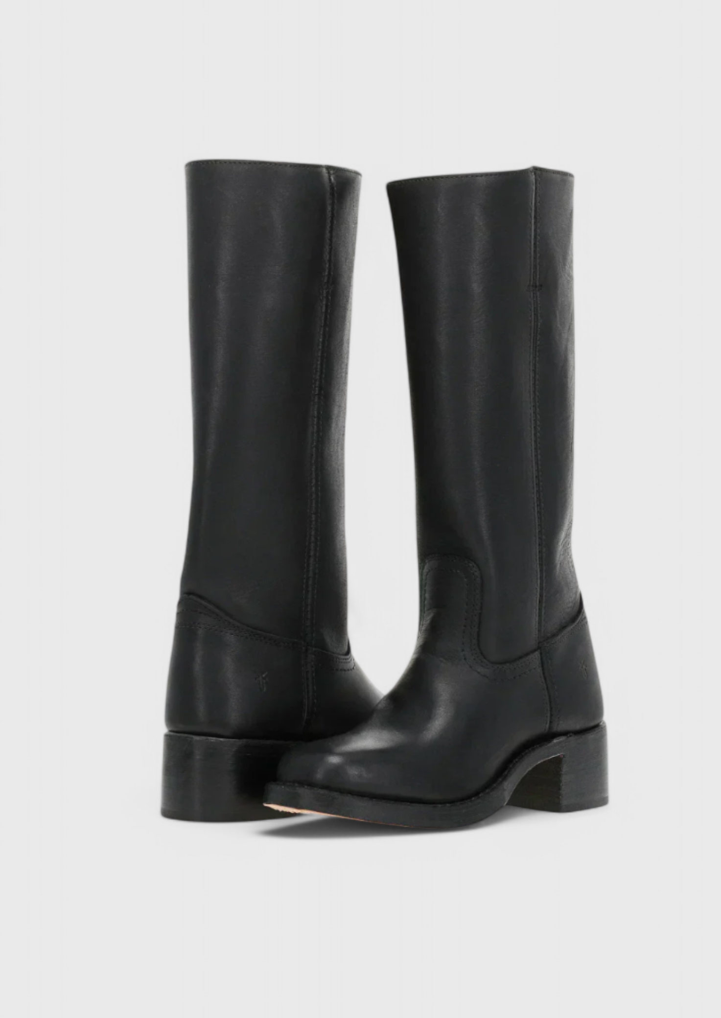 Women’s Knee High Boots with Round Toe and Block Heel