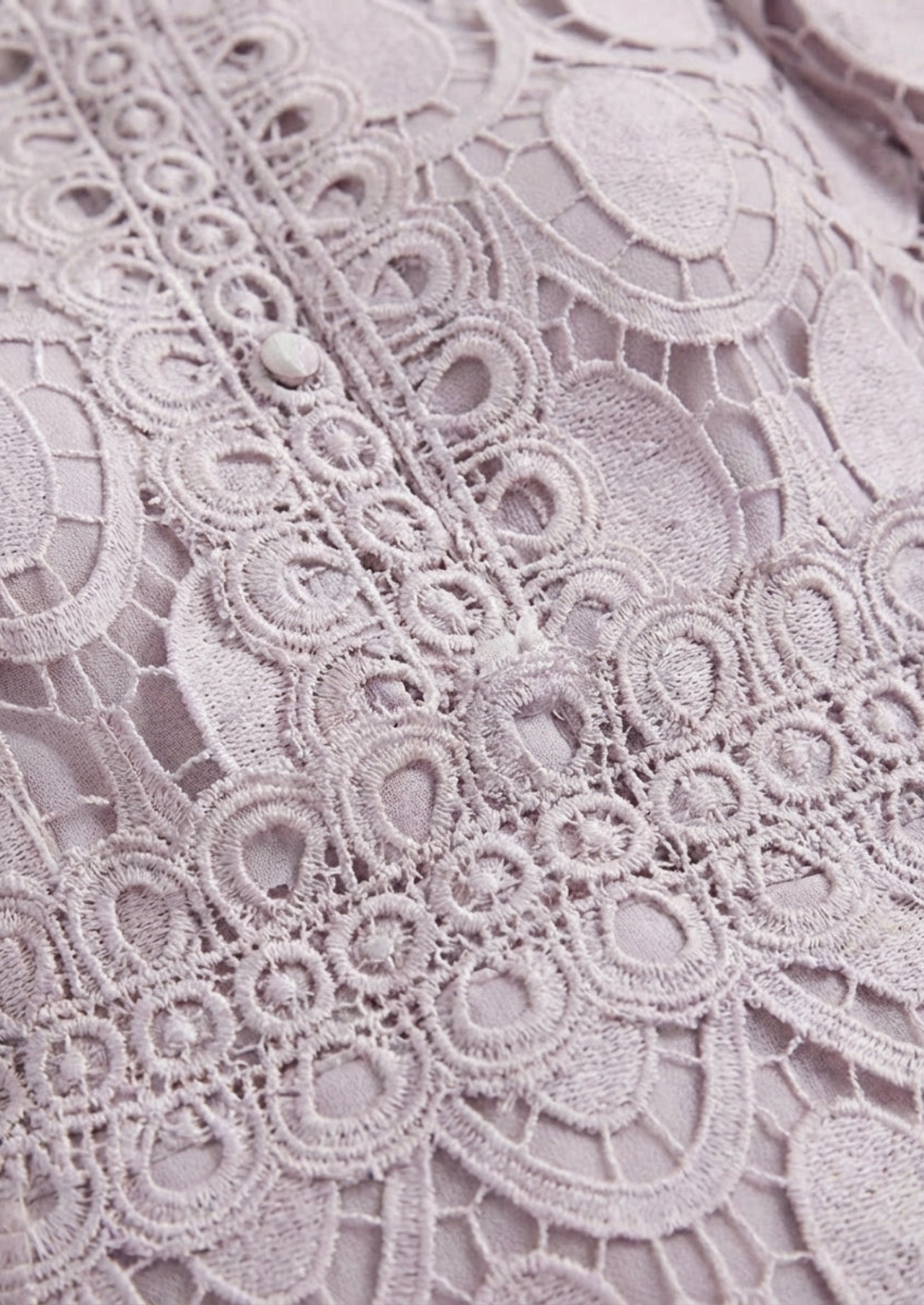 Women’s Lace Dress with Stand-Up Collar and Long Sleeves
